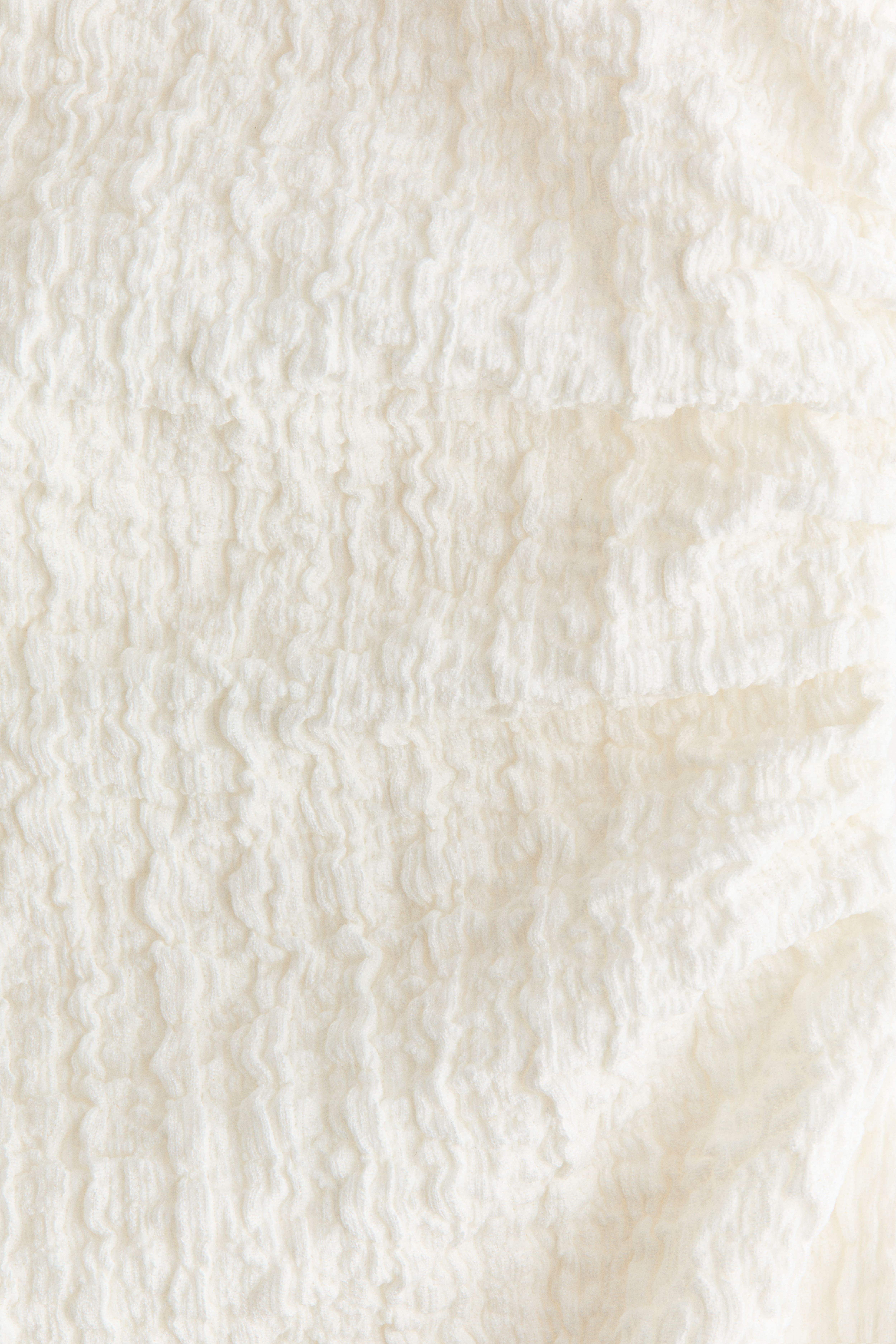 Crinkled Boat-Neck Dress