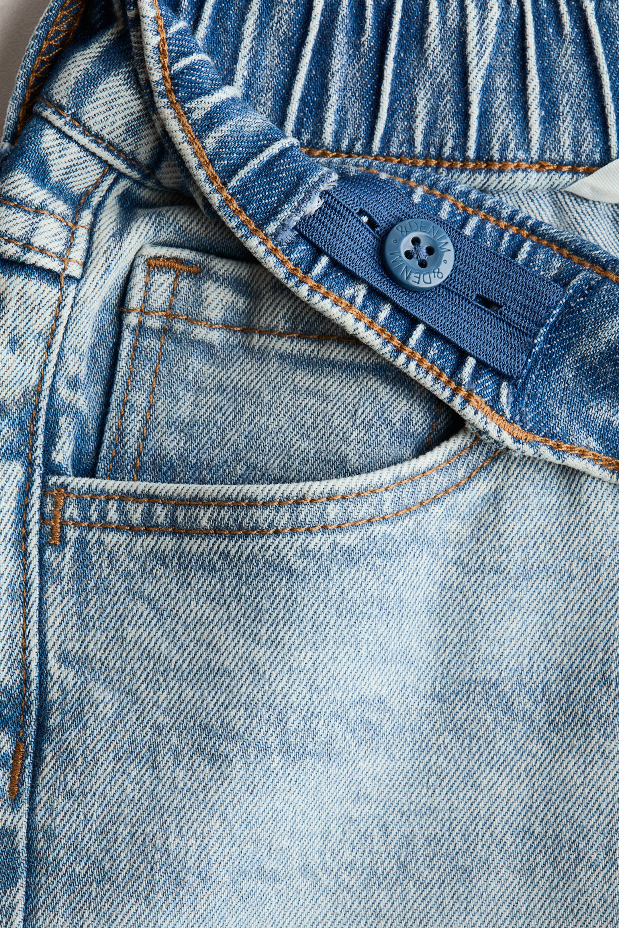 View larger image: Relaxed Fit denim shorts - Light denim blue - Kids | H&M IN 3