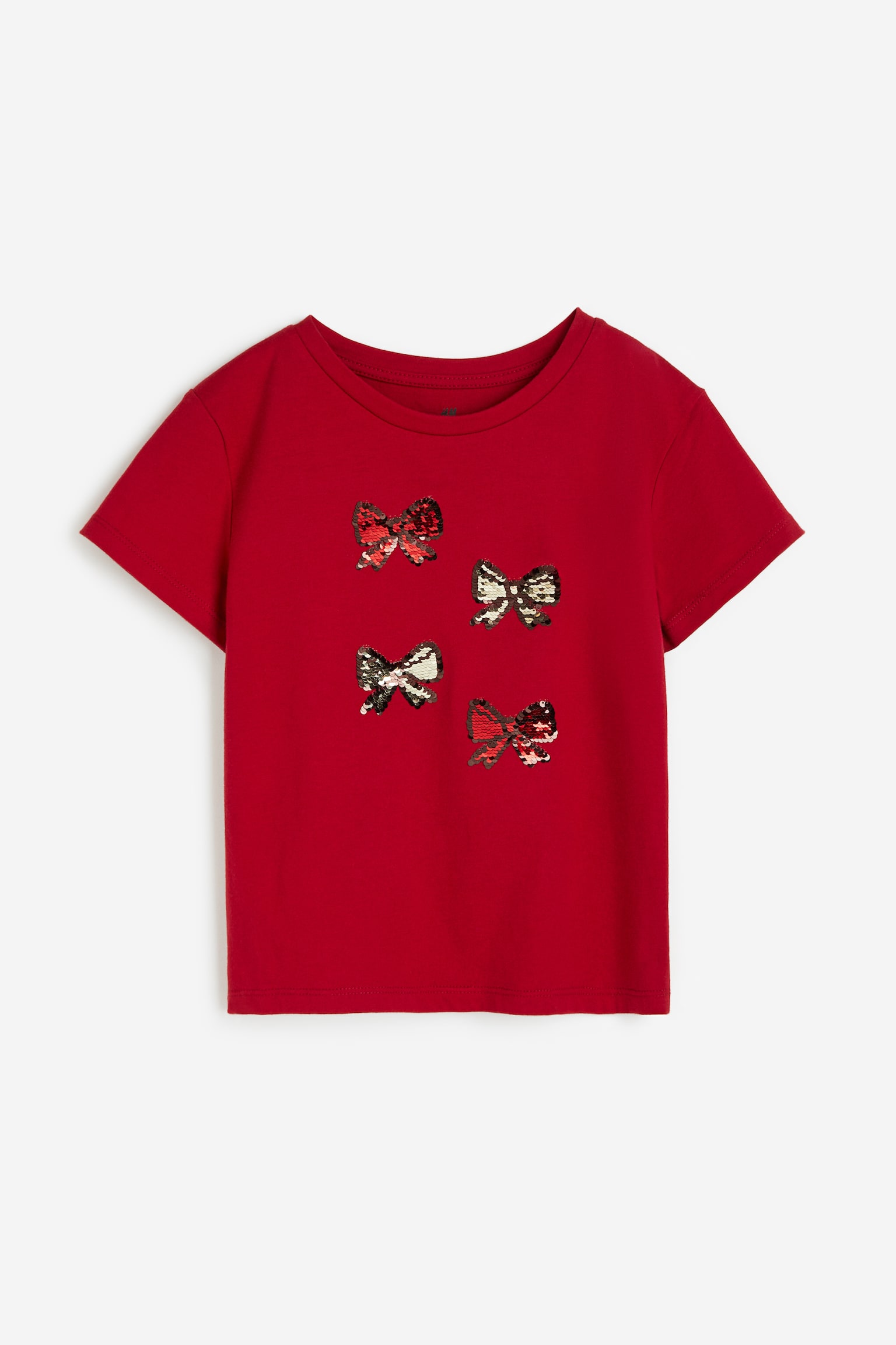 Design Detail Tee - Red/Bows - 1