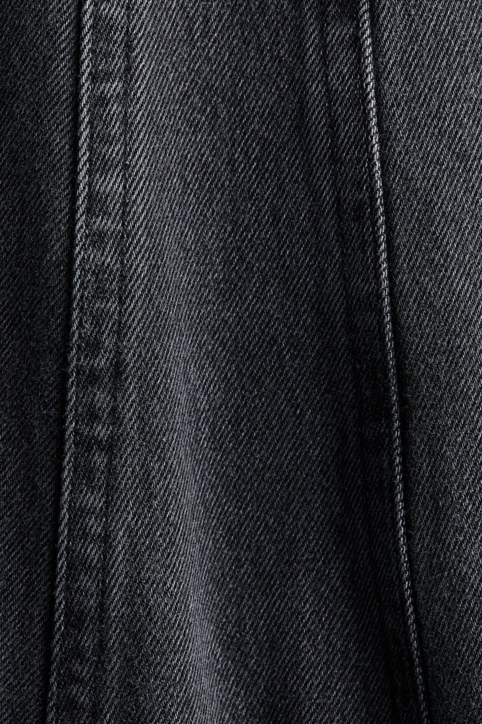 Robe en denim avec jupe évasée - Gris denim - 2