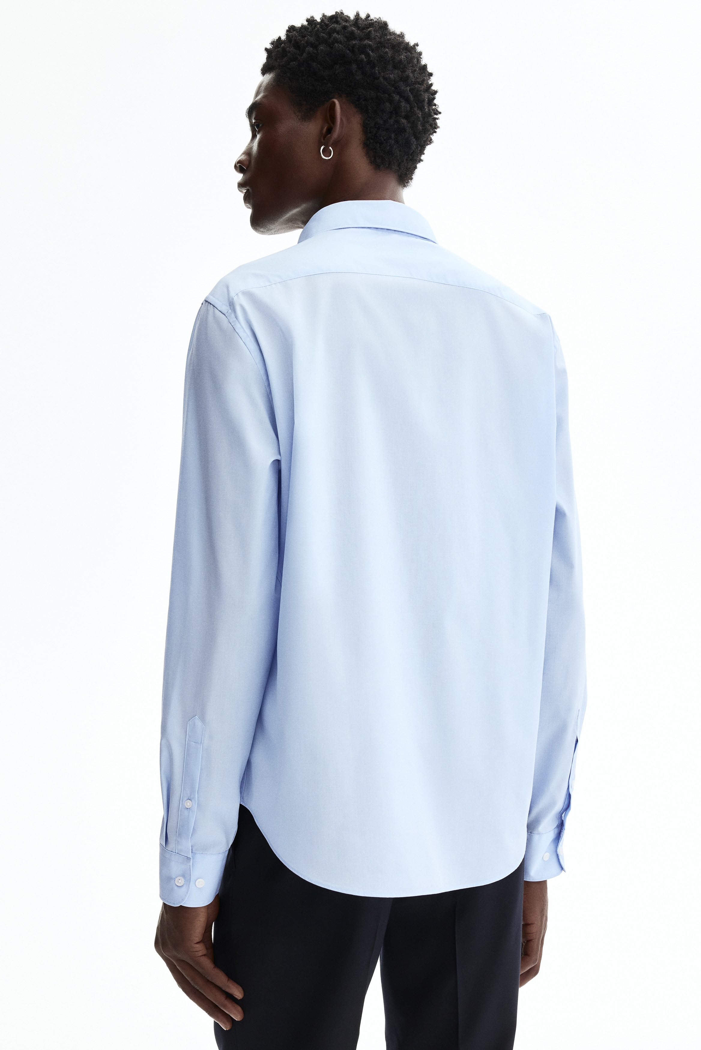 h&m blue dress shirt Men's Light blue Relaxed Fit Oxford Shirt