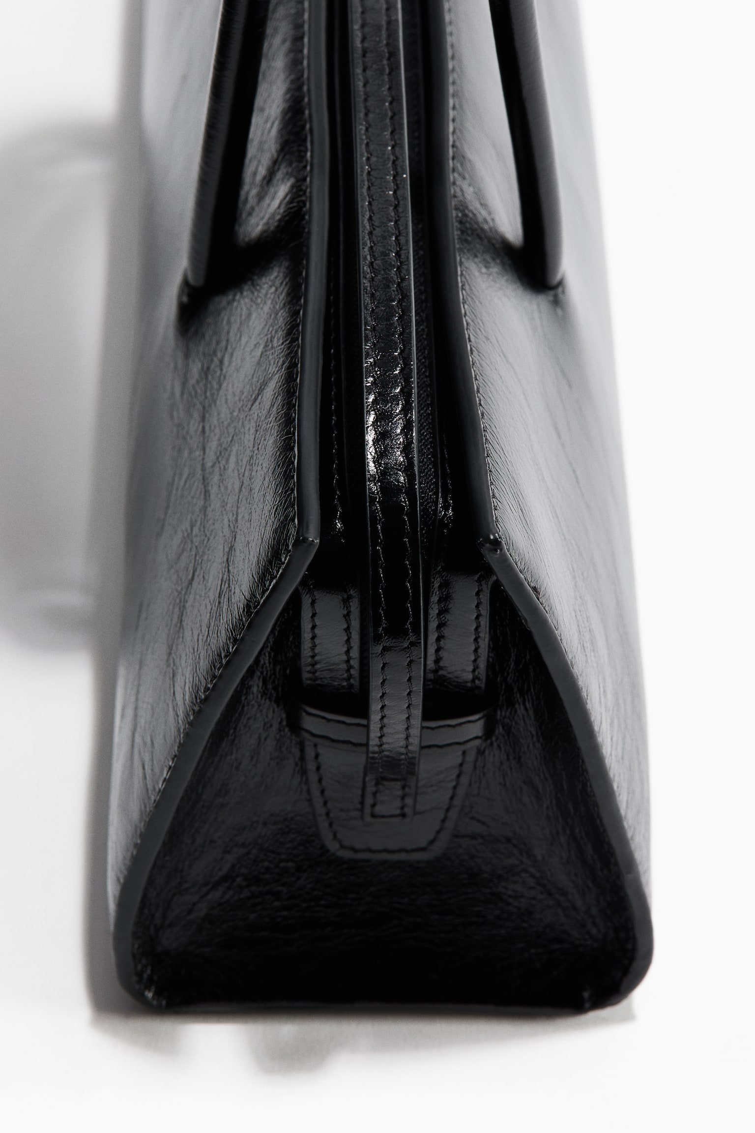 Leather shoulder bag - Black - 5