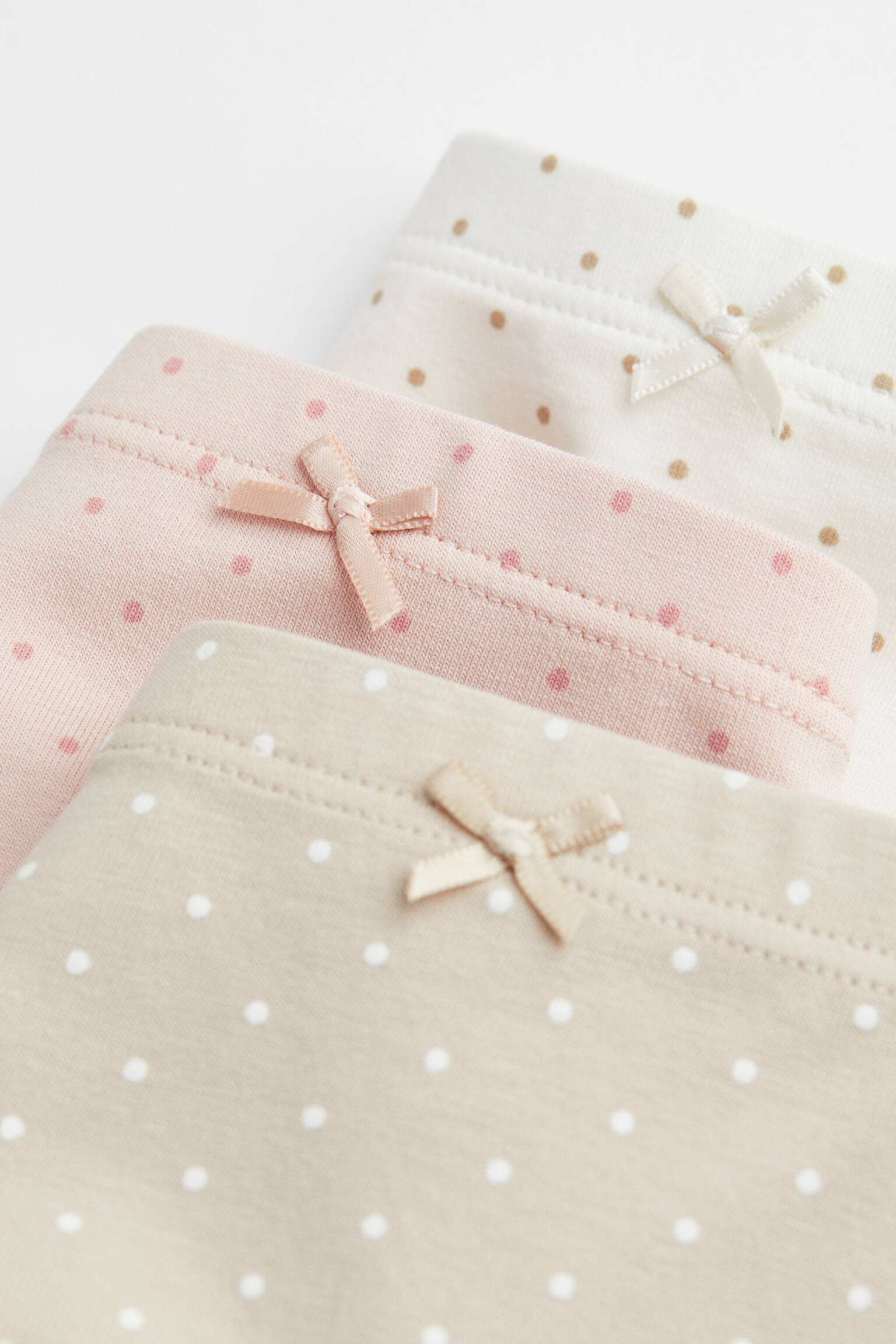 7-piece Cotton Set - Light beige/Spot - 3