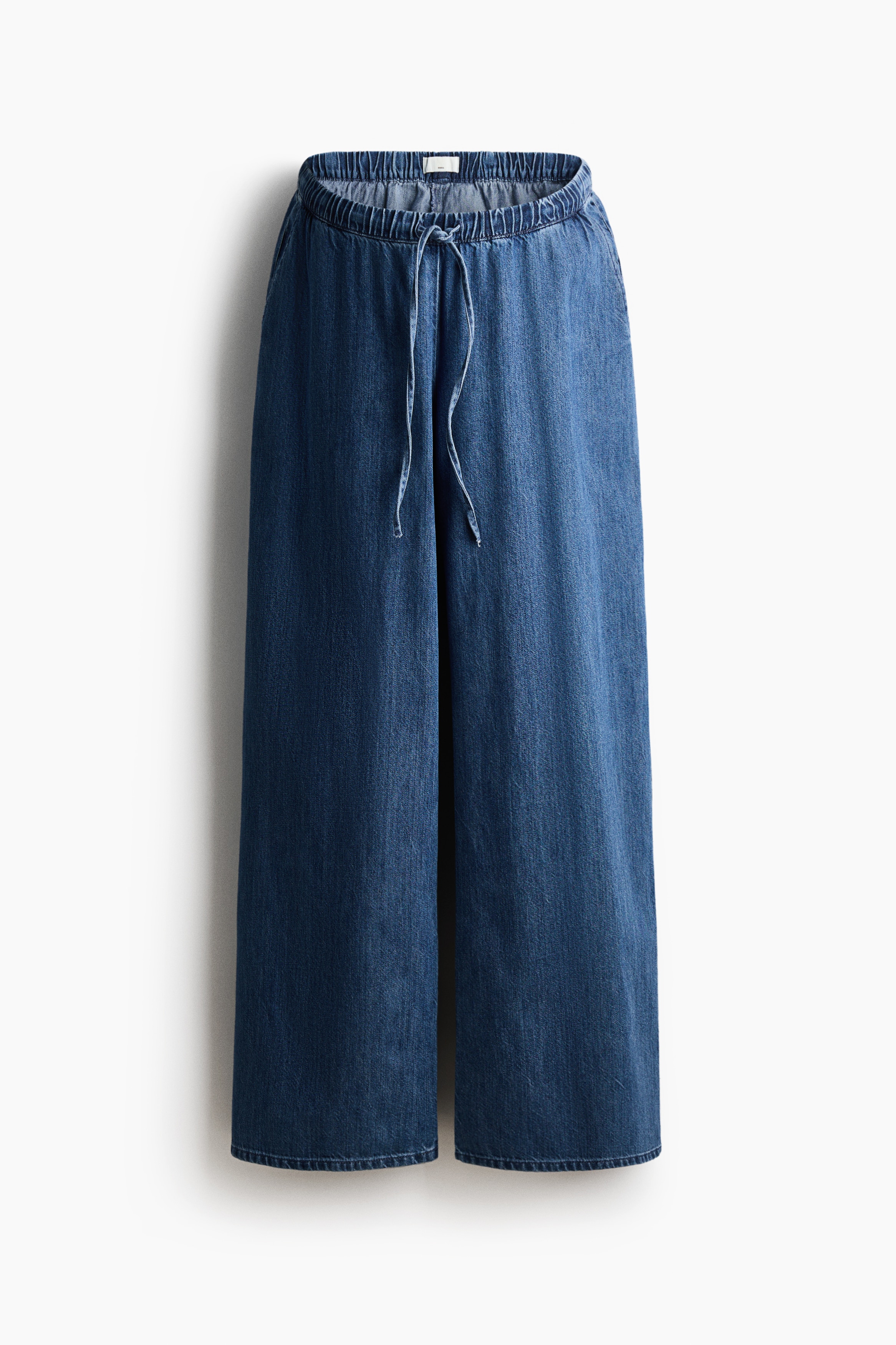 MAMA Denim drawstring trousers - Denim blue/Navy blue
