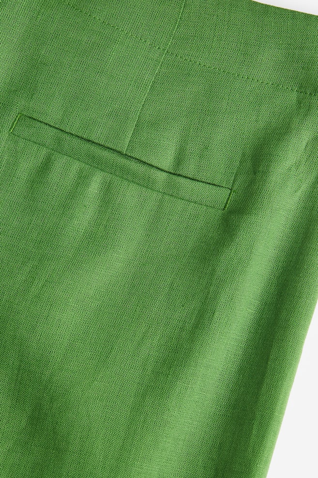 Bukser i hør - Grøn - 5