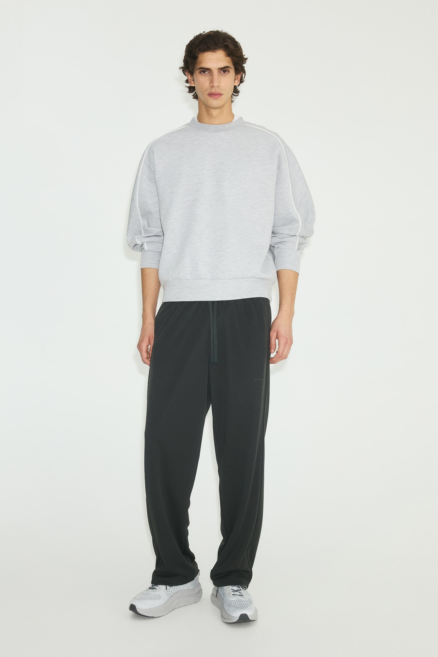 Relaxed Fit Sports joggers with DryMove™ - Dark grey/Black/Navy blue - 1