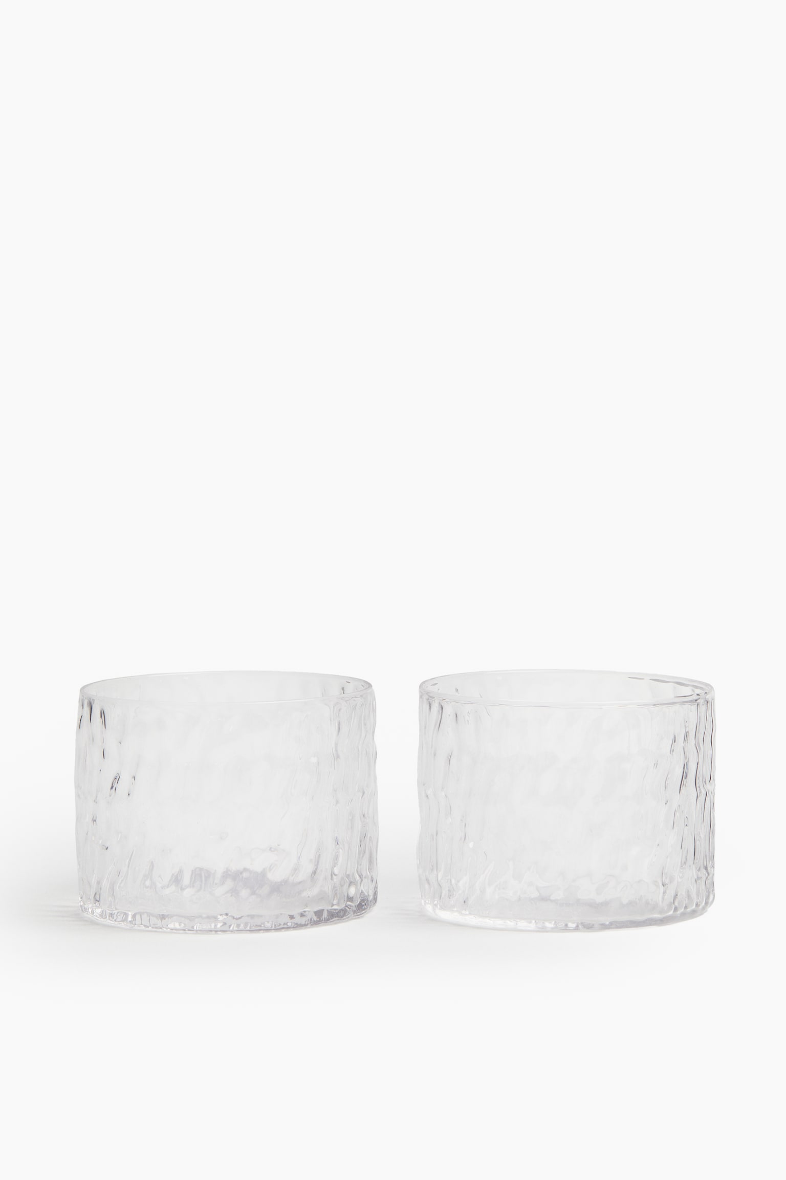 2-pack glass tumblers - Clear glass - 1