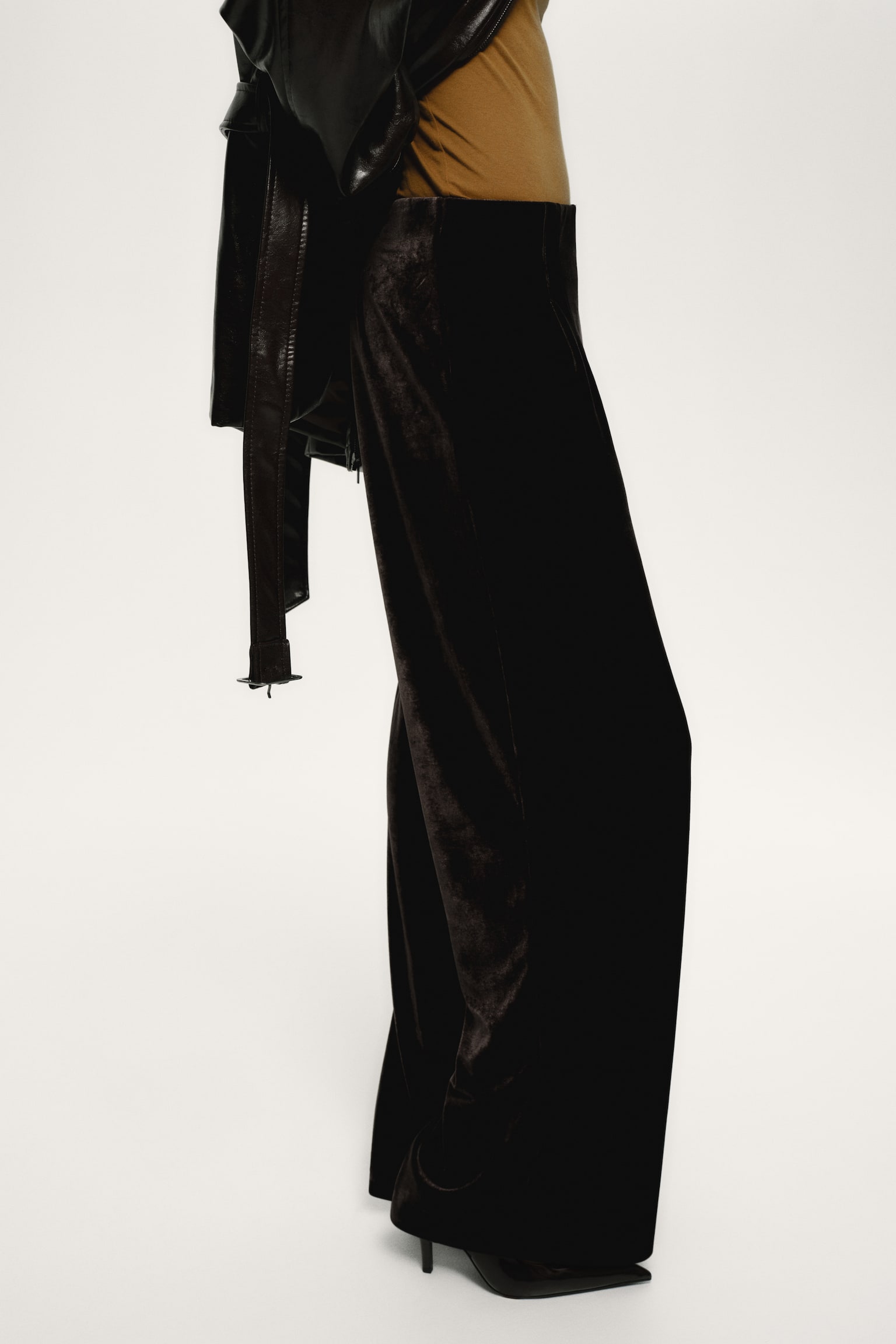 Velours broek - Donkerbruin/Donkergroen/Zwart - 3