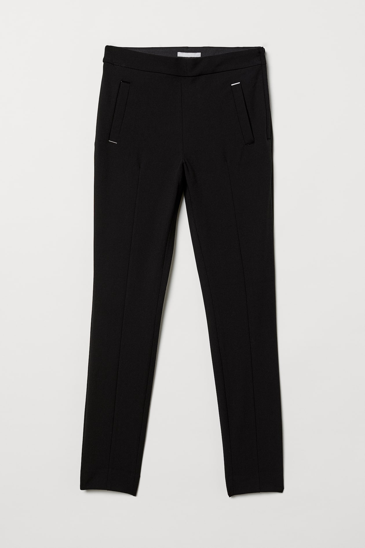 Slim-fit Pants - Regular waist - Ankle-length - Black - Ladies | H&M US