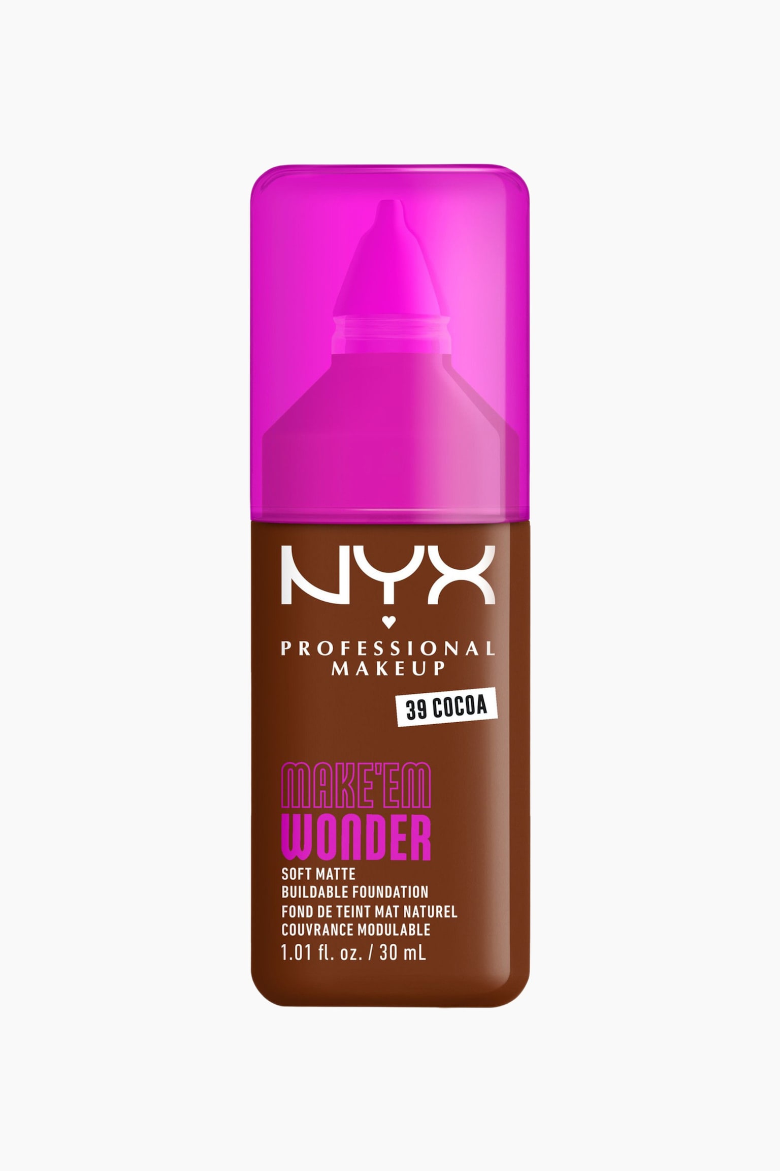 Make'em Wonder Soft Matte Buildable Foundation - Cocoa/Light Nude/Fair/Classic Tan/Golden Light/Light Ivory/Light/Light Sand/Capuccino/Nude/Natural/Deep Ebony/Classic Ivory/Fair Porcelain/Golden Caramel/Medium Olive/Vanilla/Fair Ivory/Cool Porcelain/True Beige/Warm Pecan