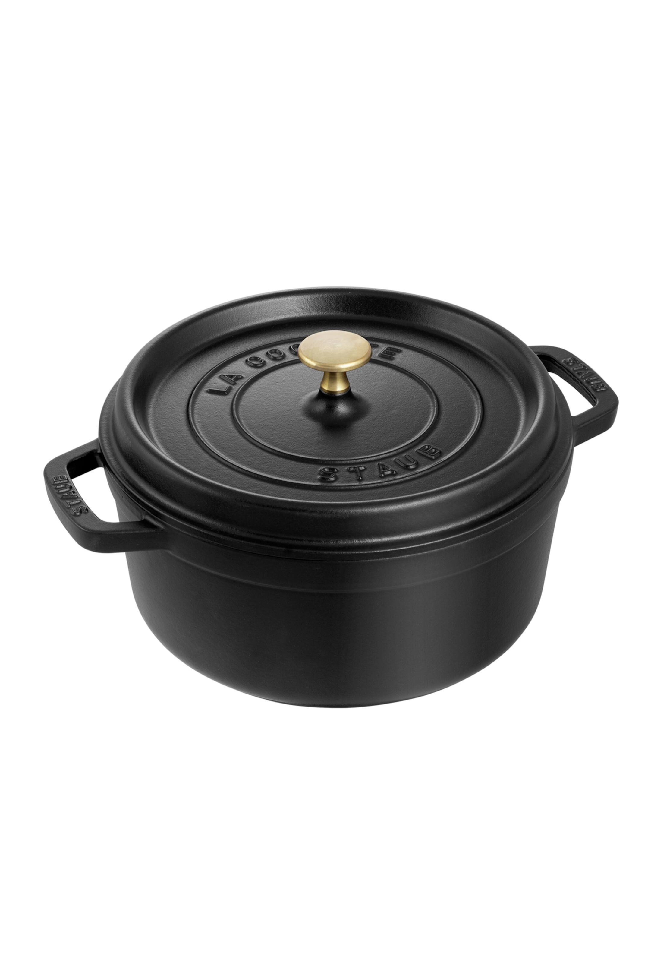 STAUB Cocotte En Fonte Émaillée Avec Couvercle, Tous Feux Dont