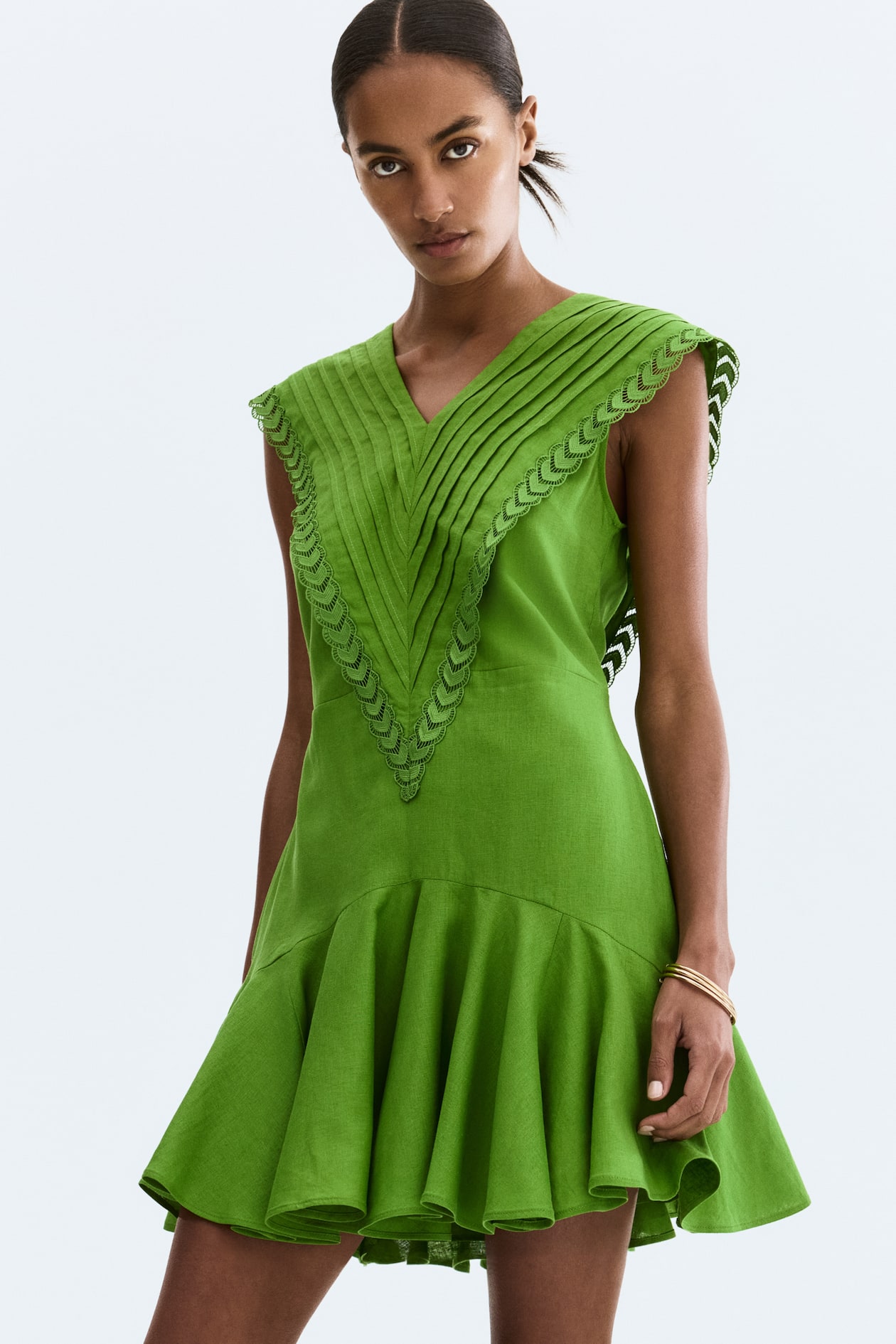 Linen-Blend Dress - image 3