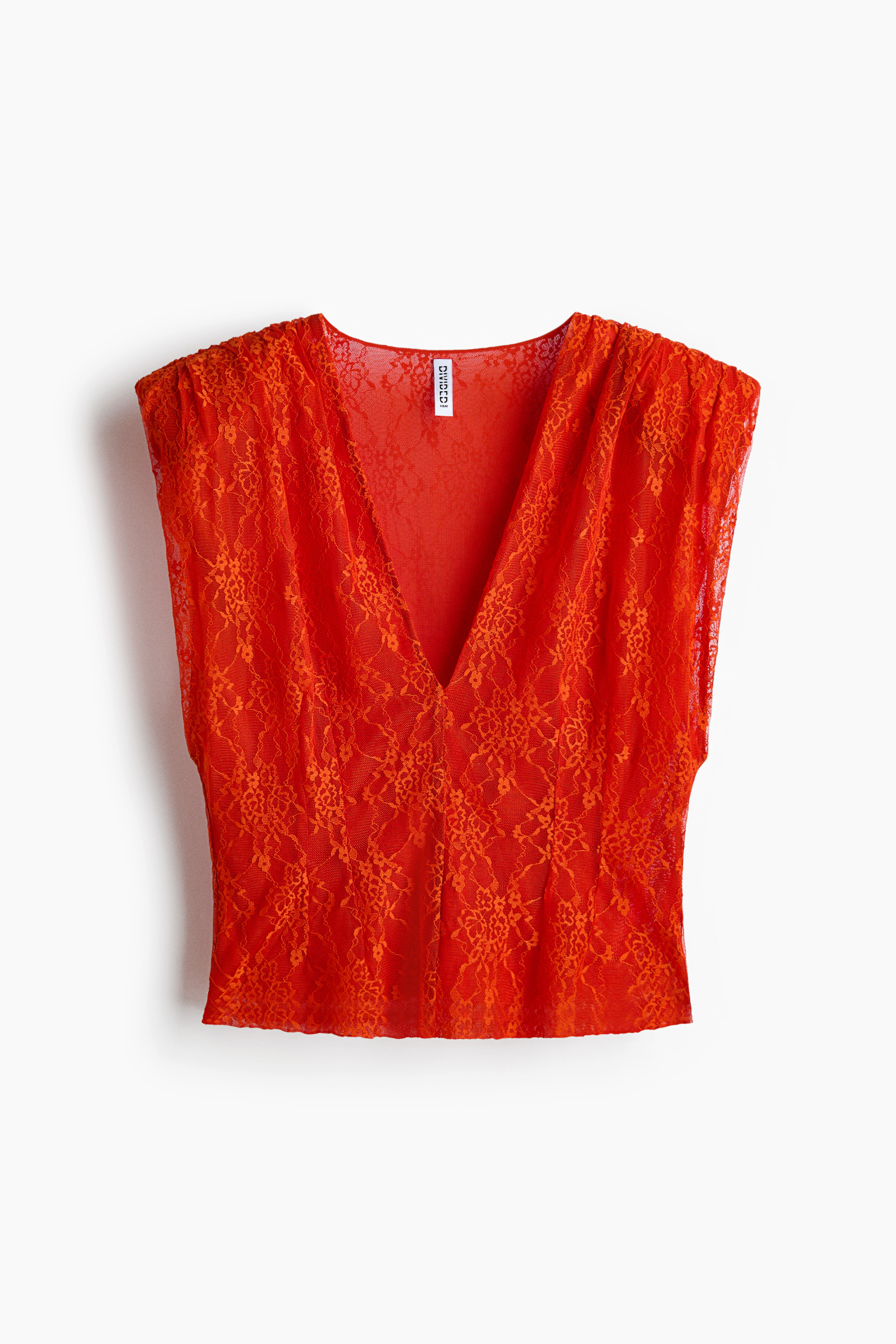 V-Neck Lace Top