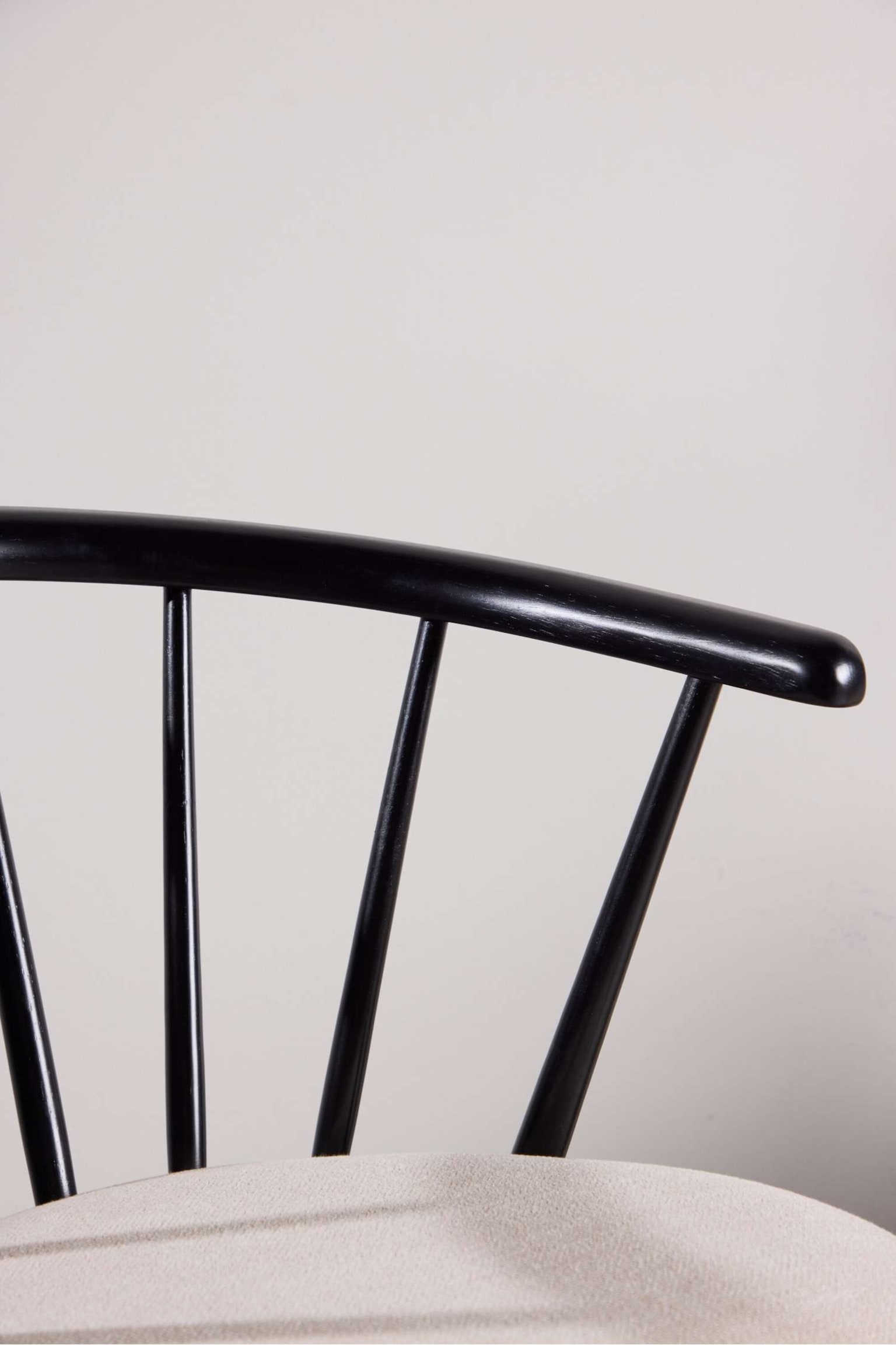 Bobby Dining Chair 2-pack - Drewno Kauczukowe, Czarny/Drewno Kauczukowe, Bielone - 5