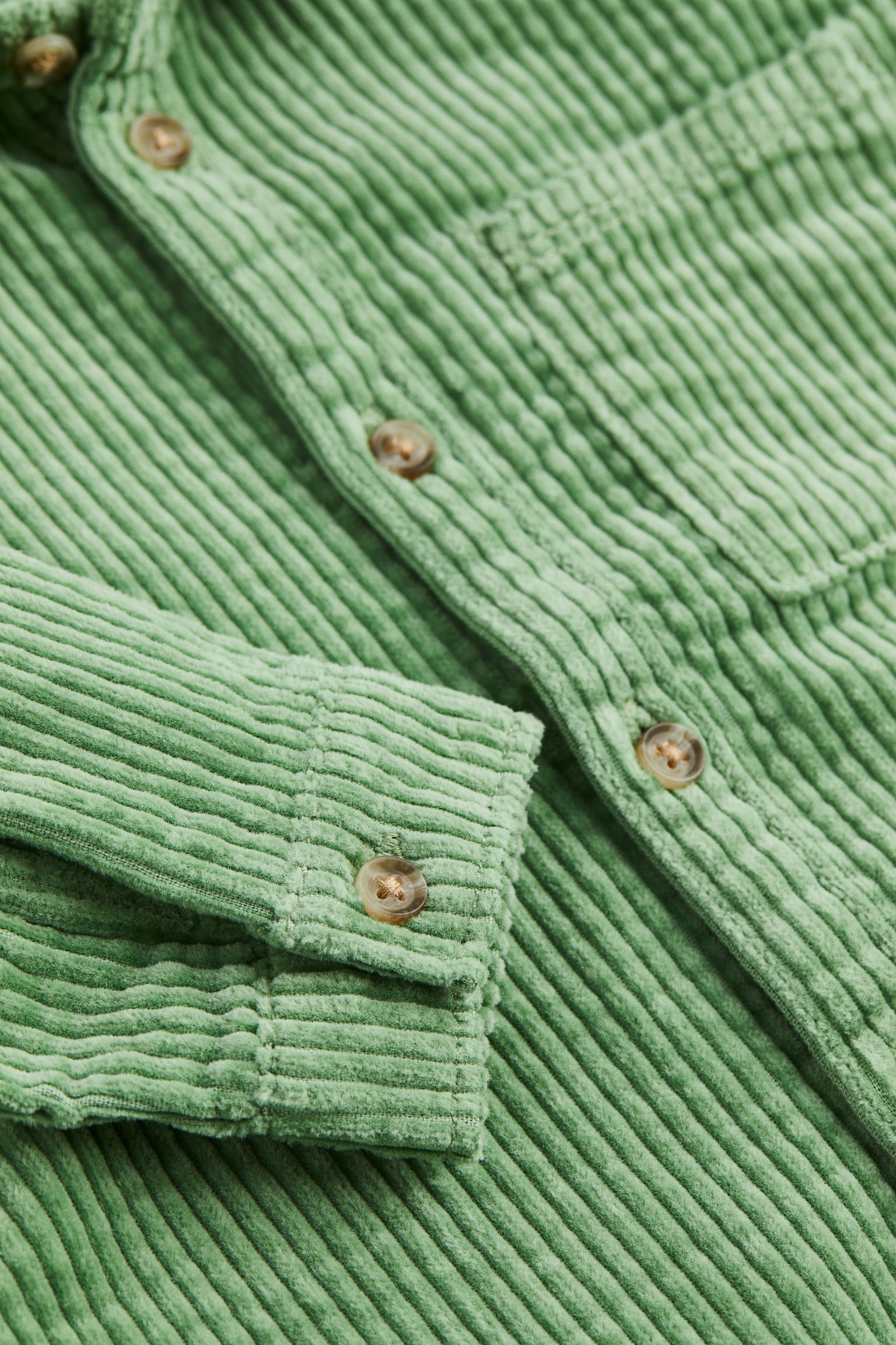 Corduroy Shirt - Green/Blue - 2