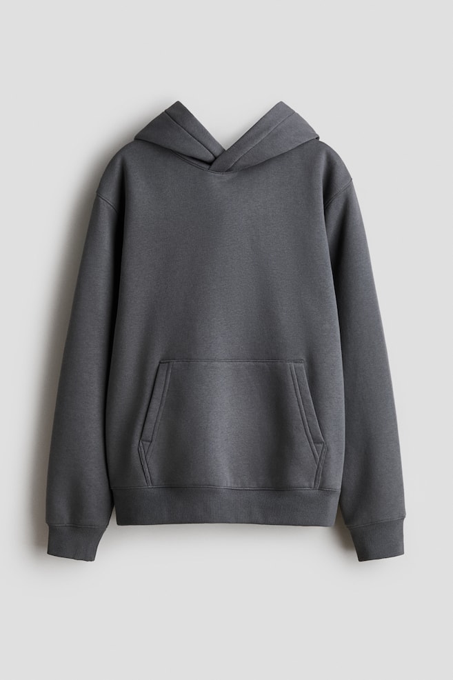 Hoodie - Dunkelgrau/Helles Mattblau/Marineblau/Beige/Dunkellila/Dunkelgrün/Hellgraumeliert/Schwarz/Hellrosa/Dunkelgrün - 1