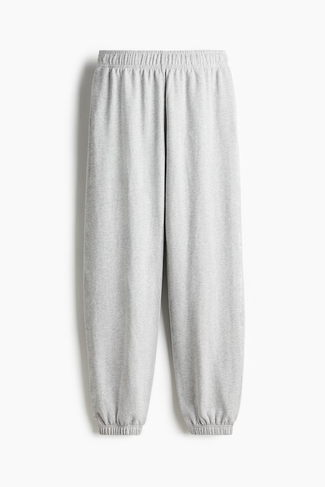 Sports joggers with DryMove™ - Light grey marl - 1