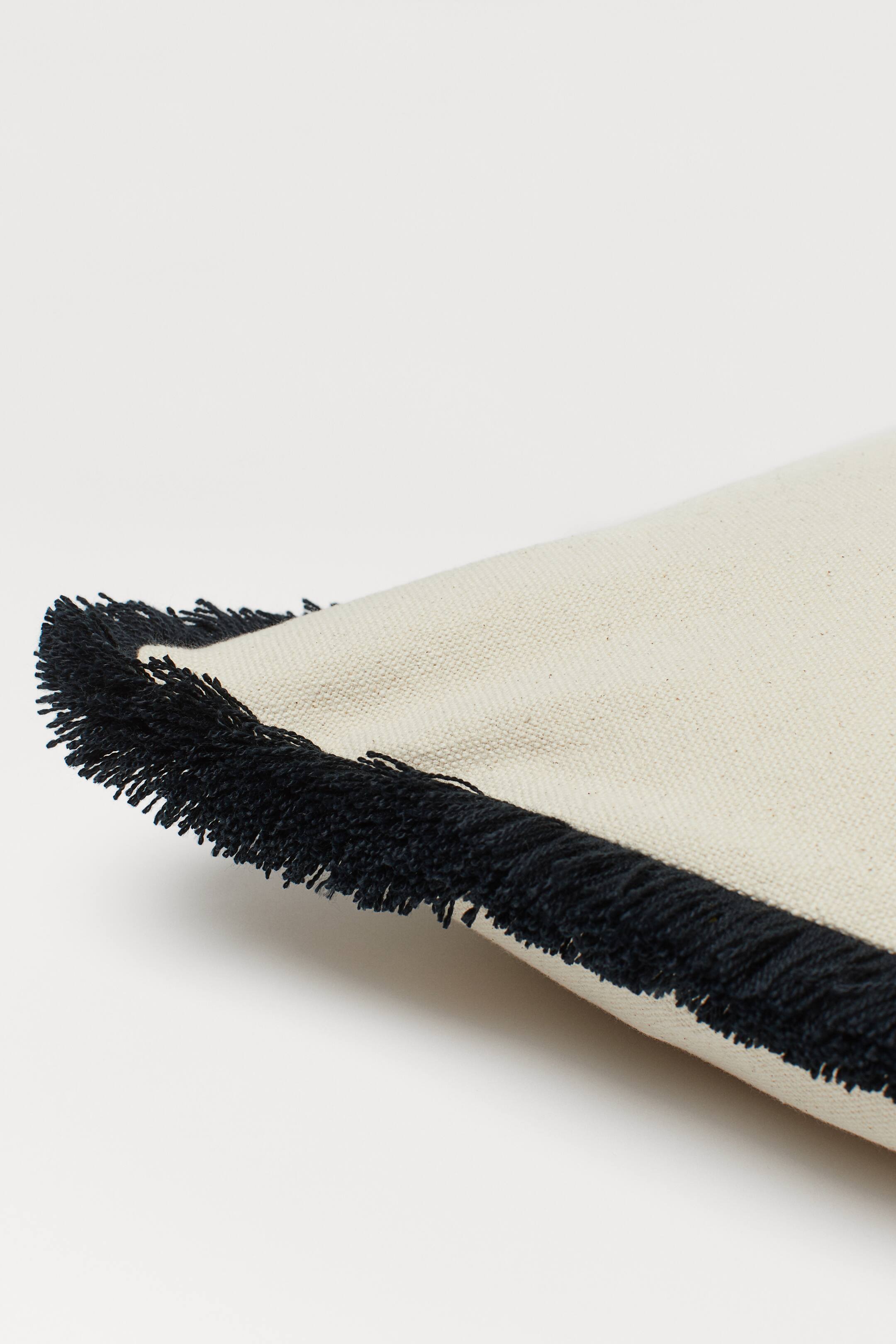 Zobacz większy obraz: Poszewka na poduszkę - Naturalna biel/Ciemnoszary - HOME | H&M PL 2