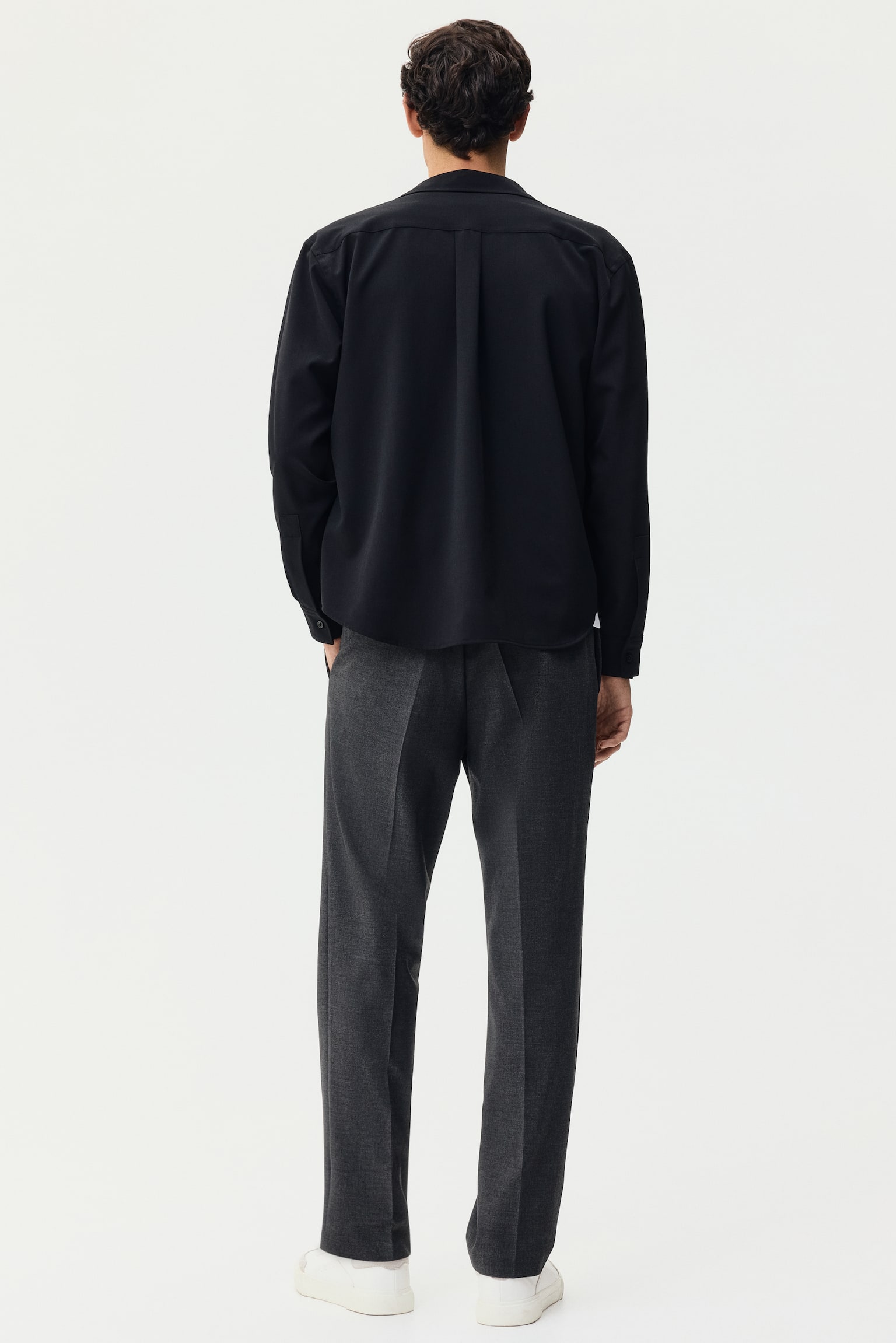 Slim Fit Tailored joggers - Dark grey/Dark blue/Black - 8