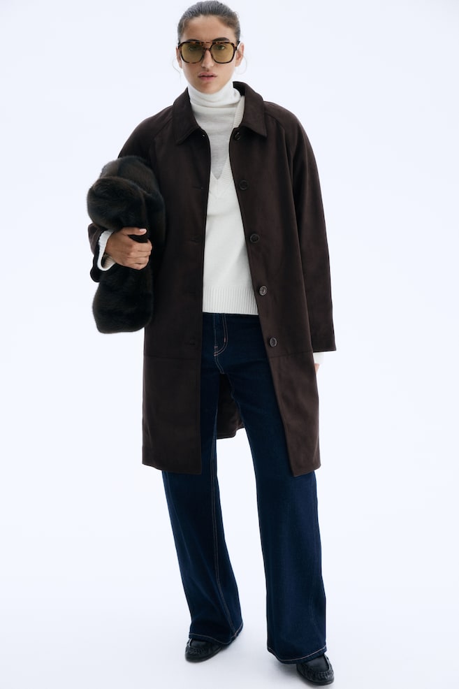 Car coat - Dark brown - 1