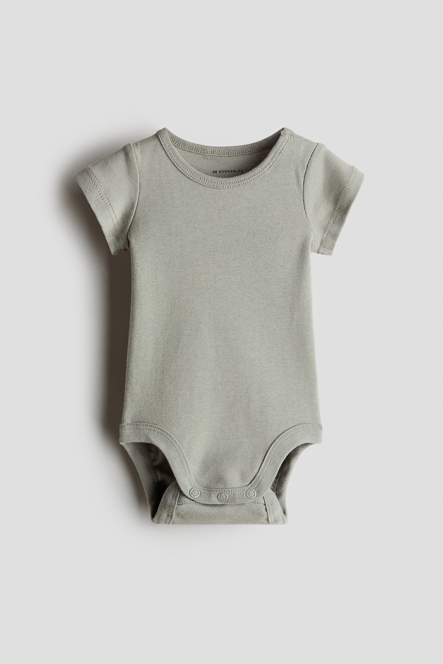 Ensemble 2 pièces en lin et coton - Beige/rayures vertes - 2