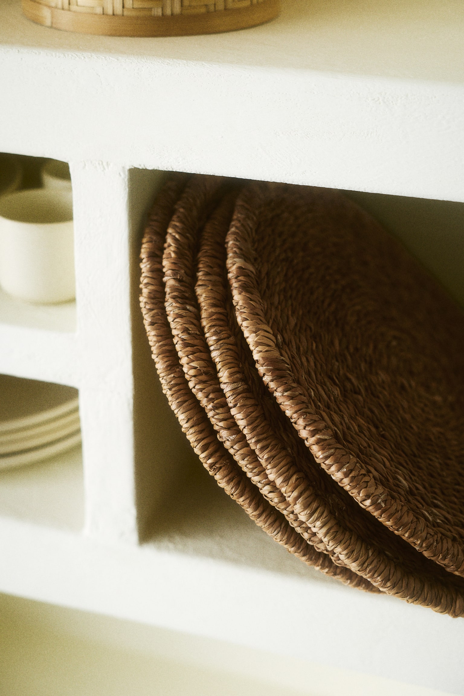 4-pack seagrass place mats - Brown - 2