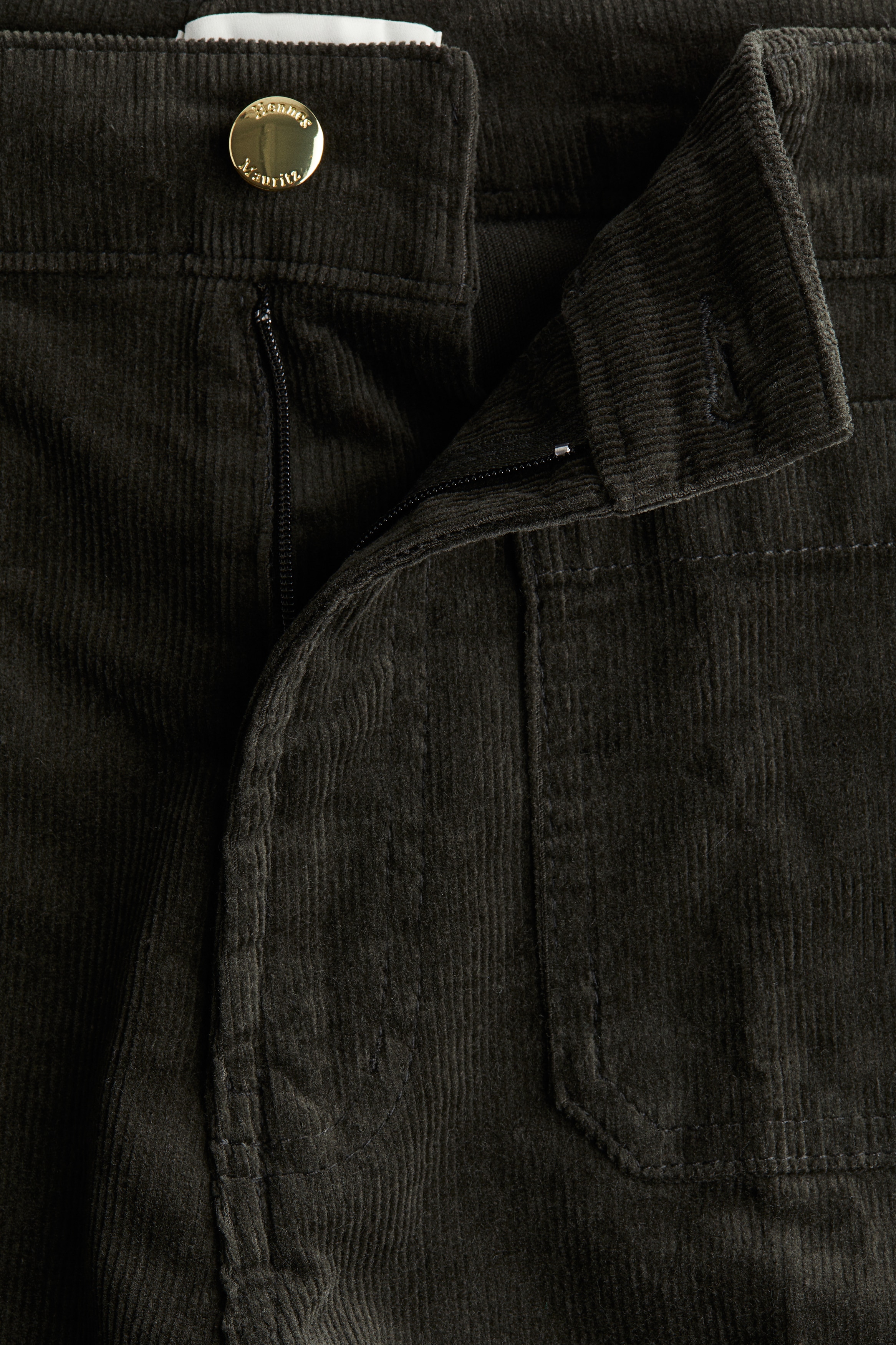 Flared corduroy trousers
