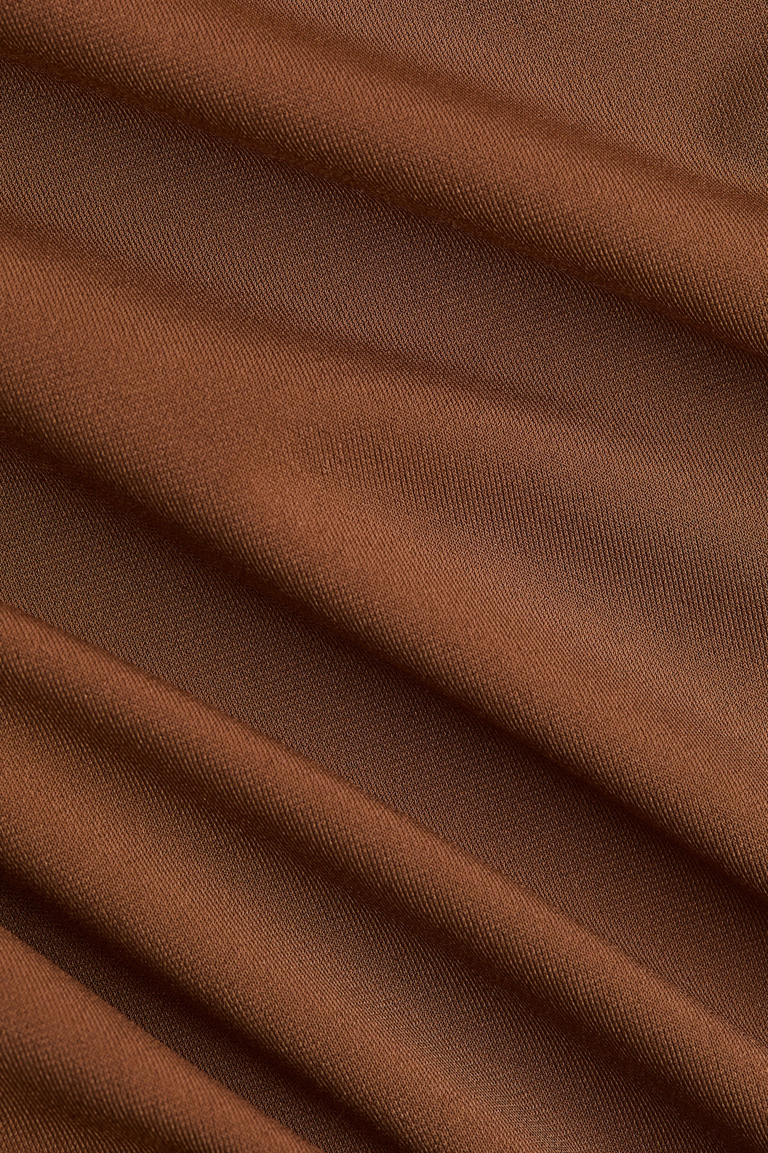 Draped jersey top - Brown/Black - 4