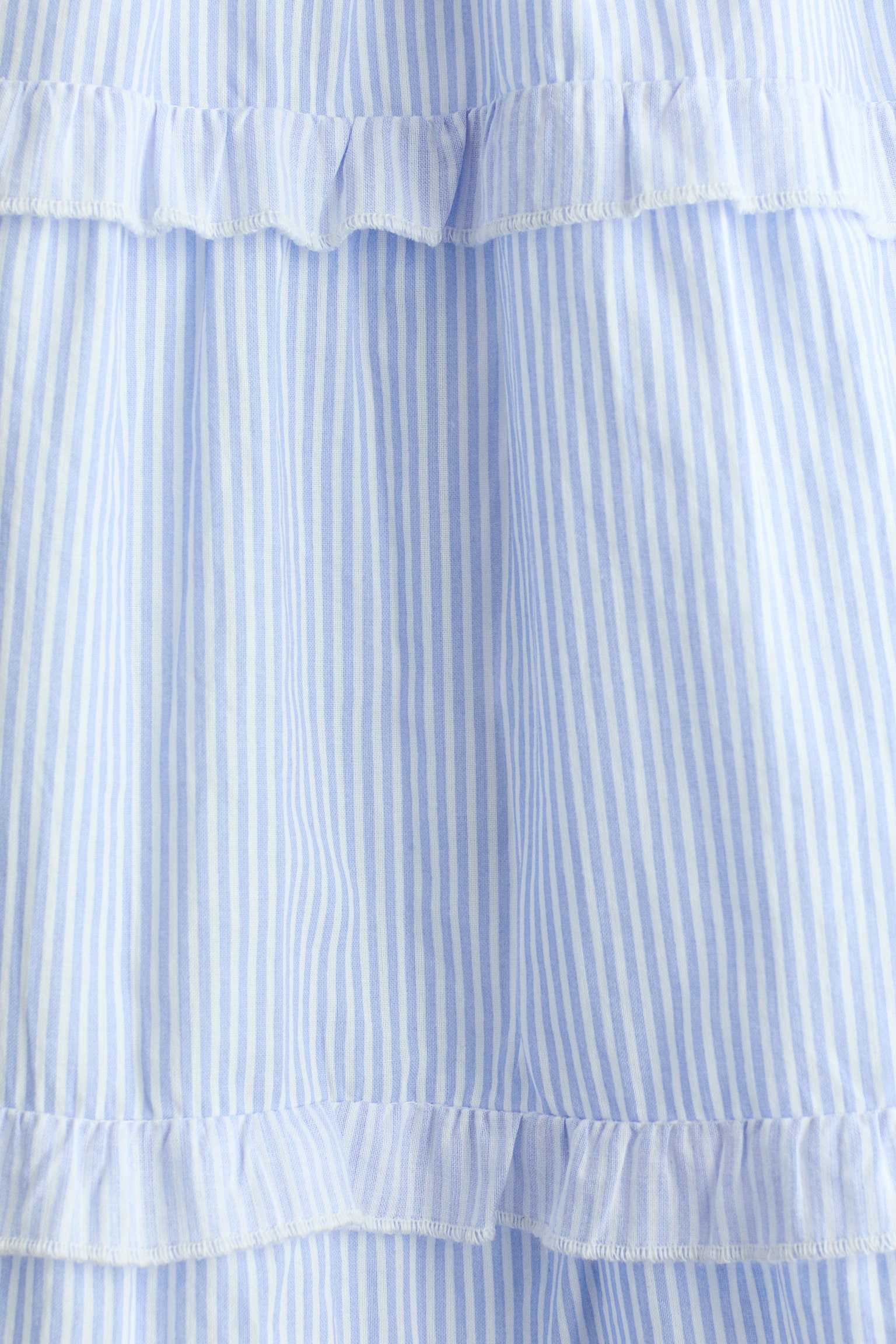 Tiered cotton dress - Light blue/Striped/White/White/Floral/Light pink/Floral - 2