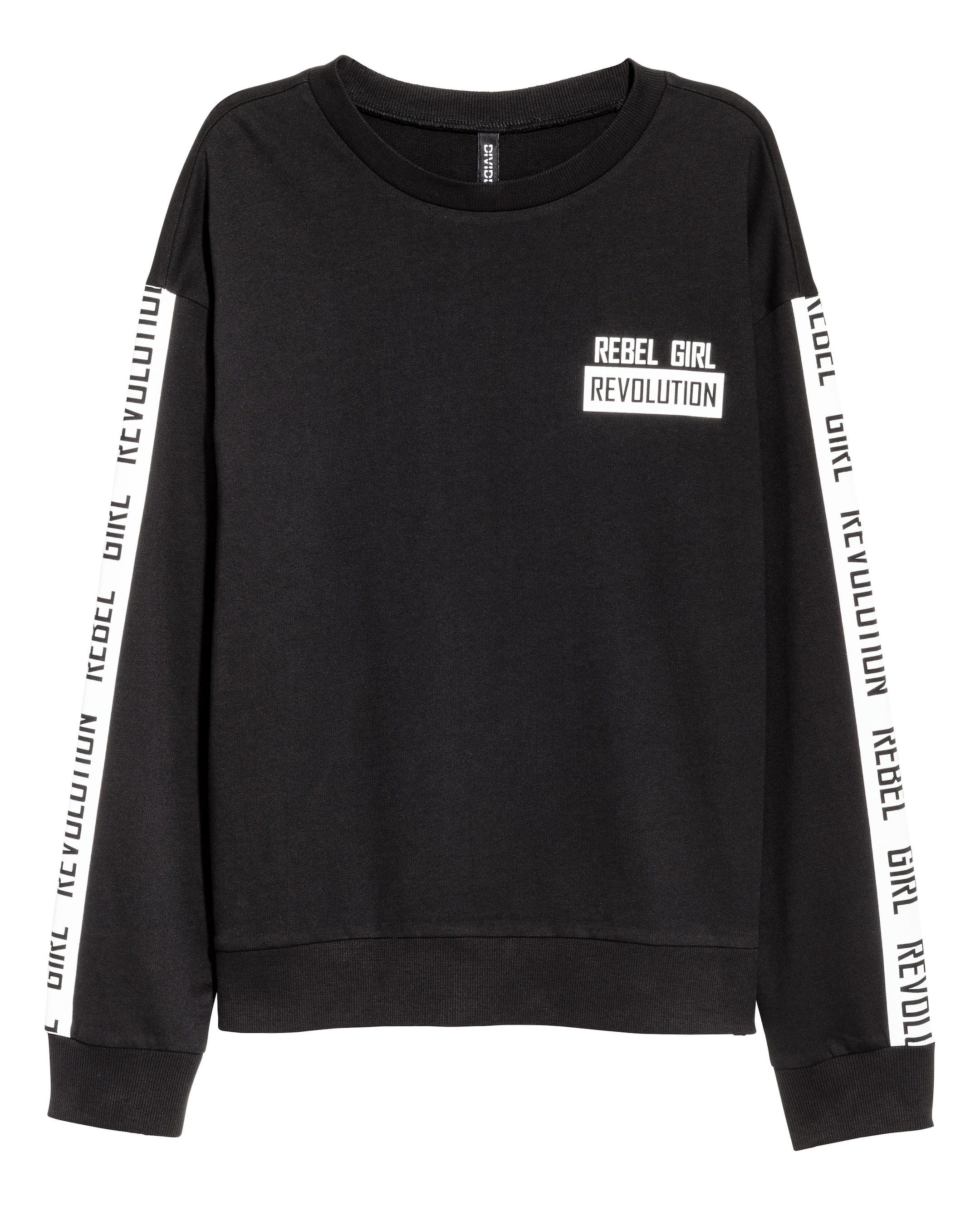 View larger image: Printed sweatshirt - Black - Ladies | H&M GB 1