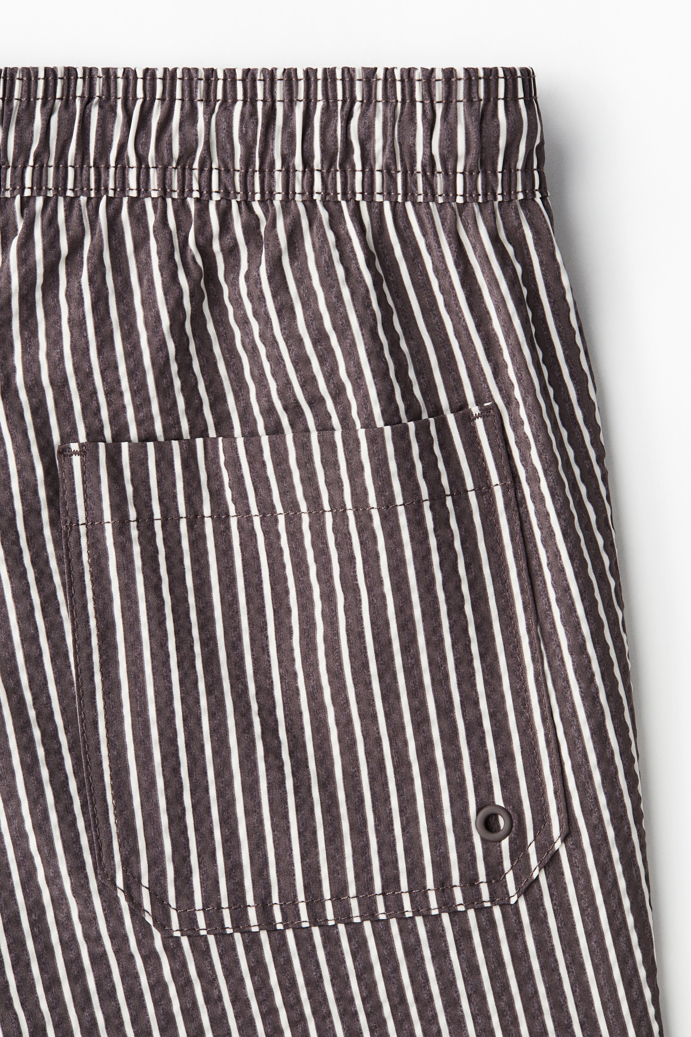 Seersucker swim shorts