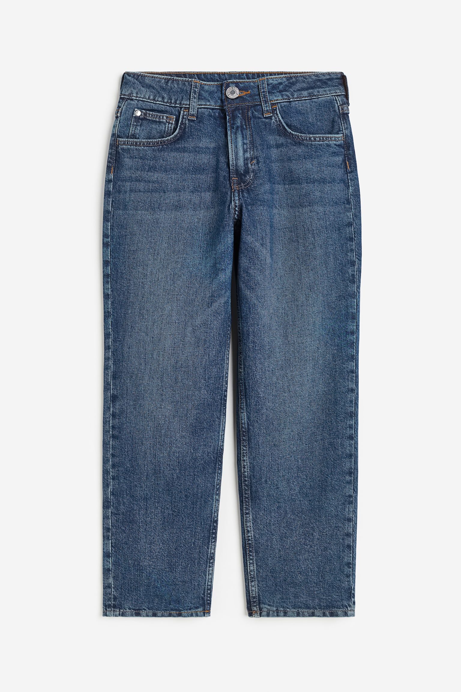 Relaxed Fit Lined Jeans - Dark denim blue - 1