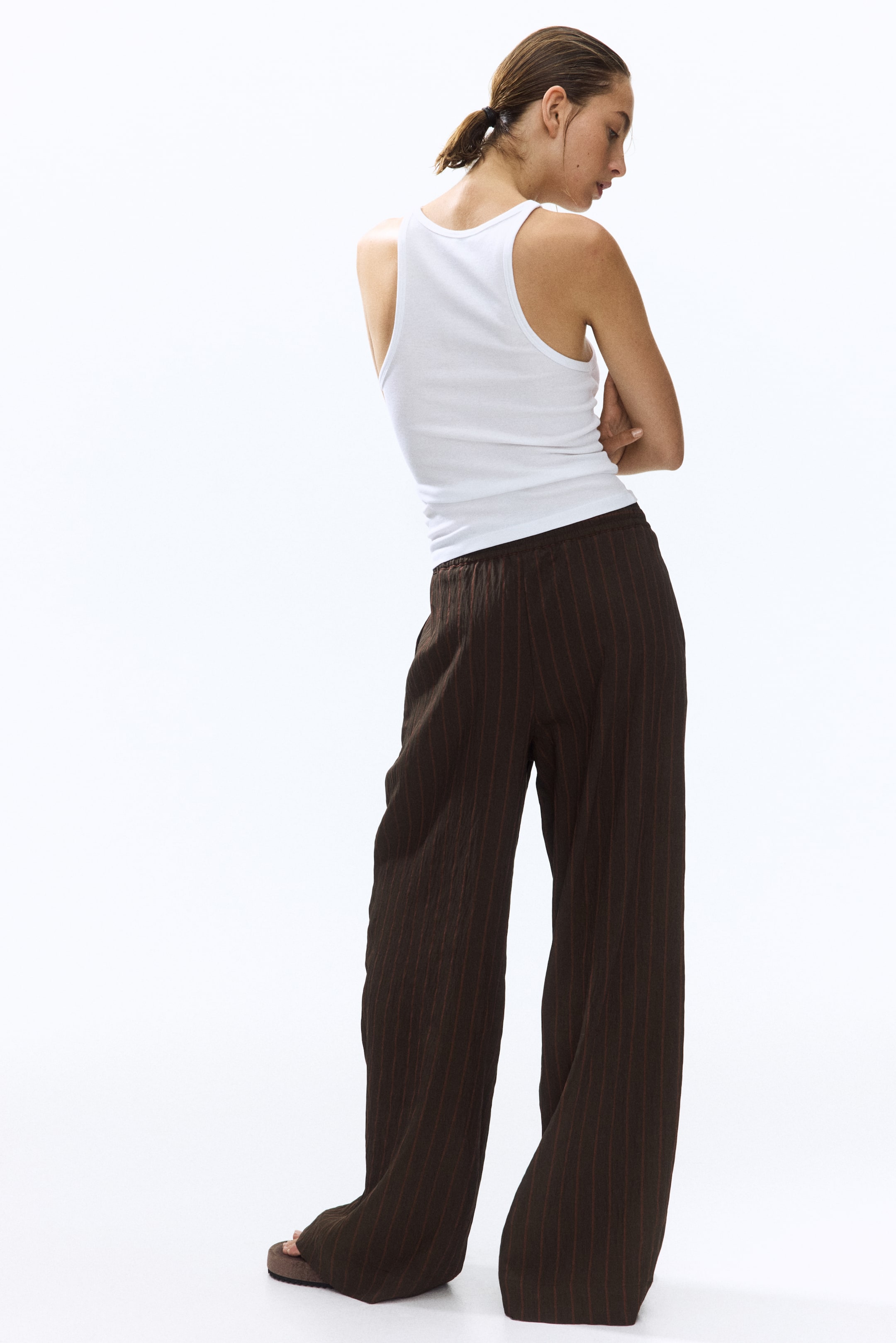 Straight-Leg Pull-On Pants