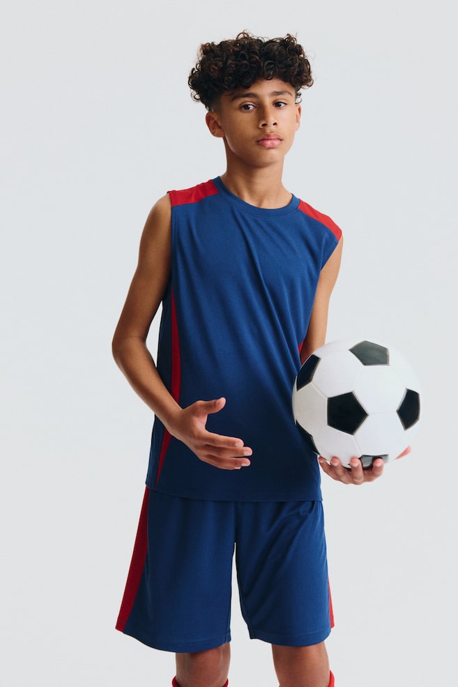 2-teiliges Fußball-Set mit DryMove™ - Dunkelblau/Colourblocking/Schwarz/Colourblocking - 1