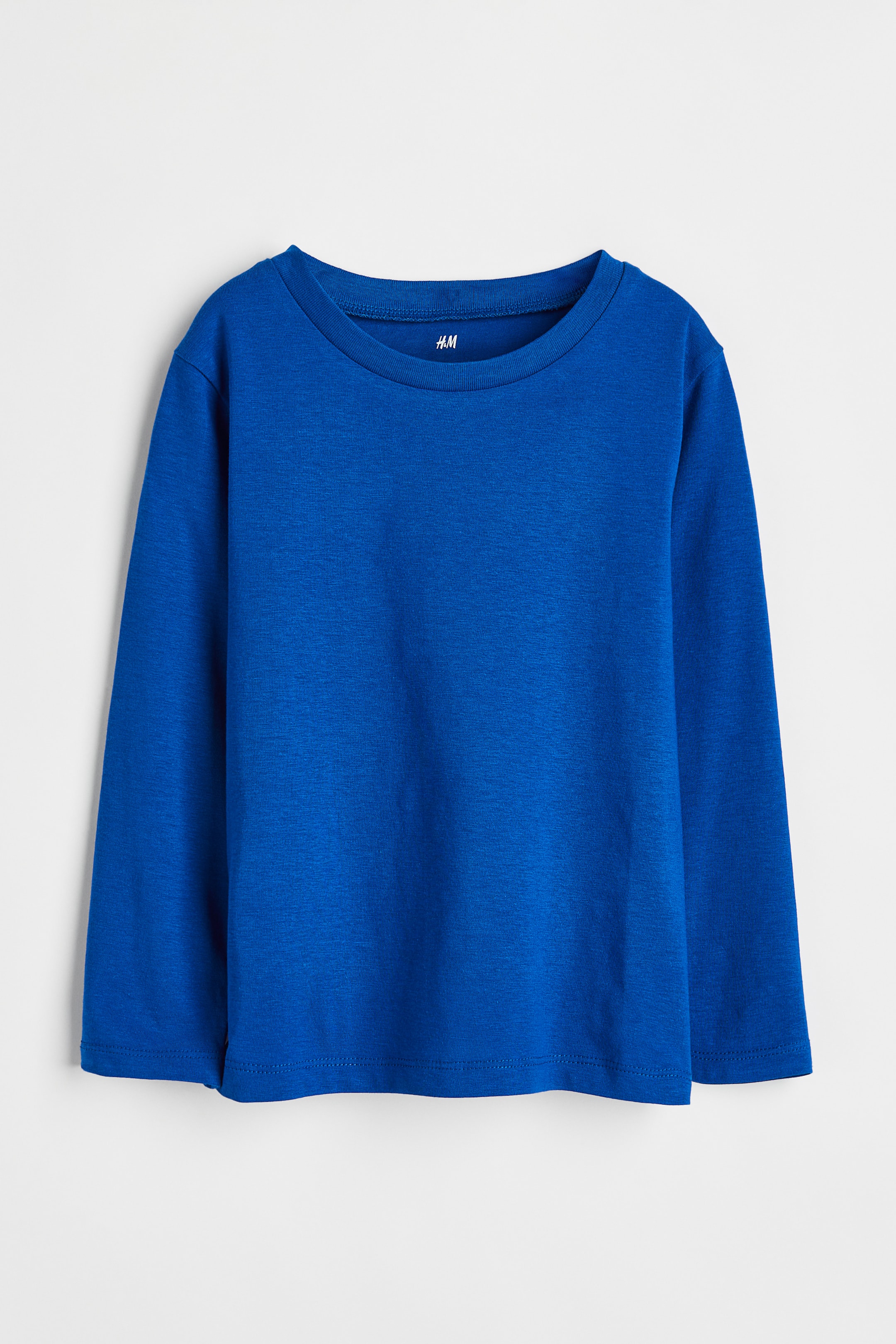 Xem ảnh lớn hơn: Áo thun dài tay - Màu xanh cô-ban - Kids | H&M VN 1