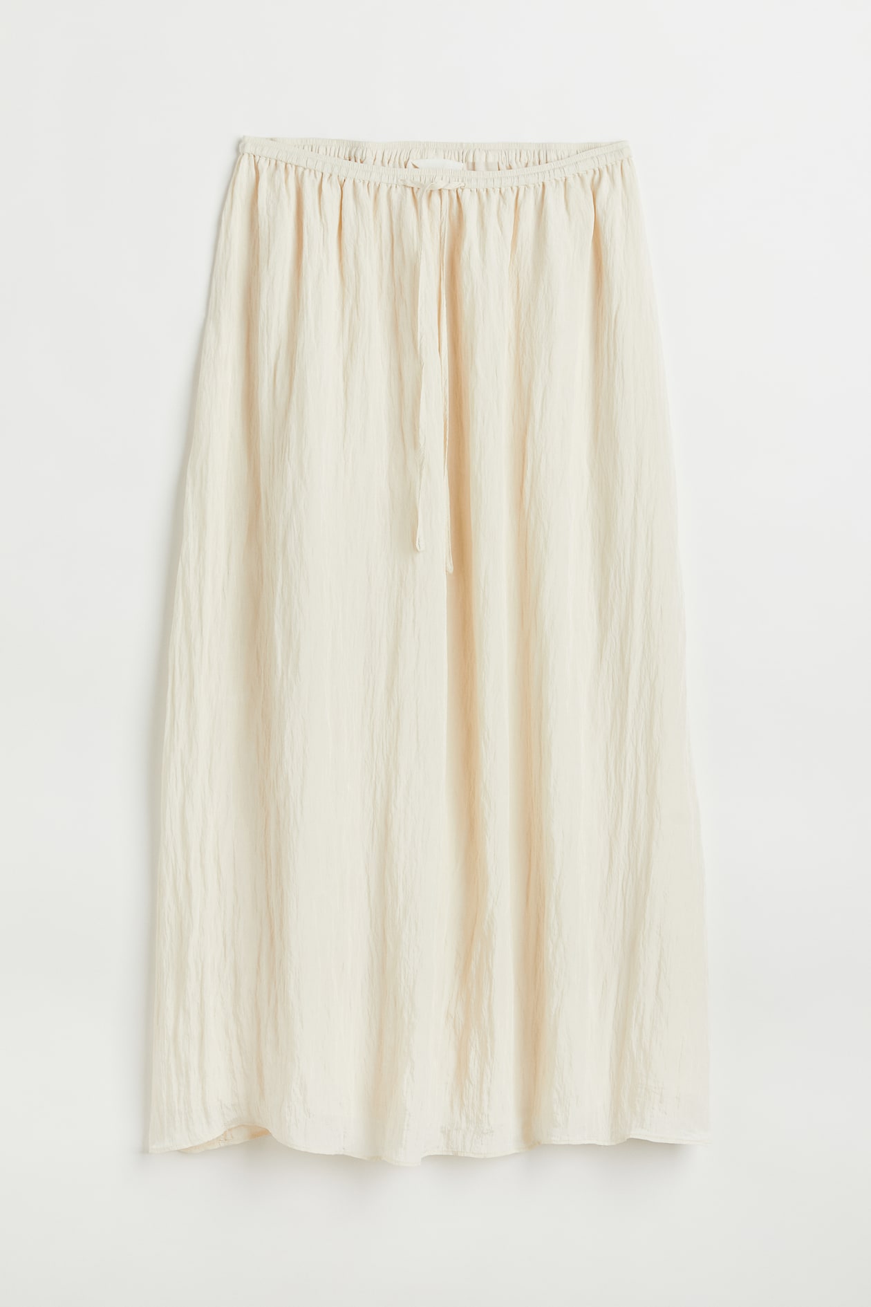 Calf-length skirt - High waist - Midi - Natural white - Ladies | H&M GB