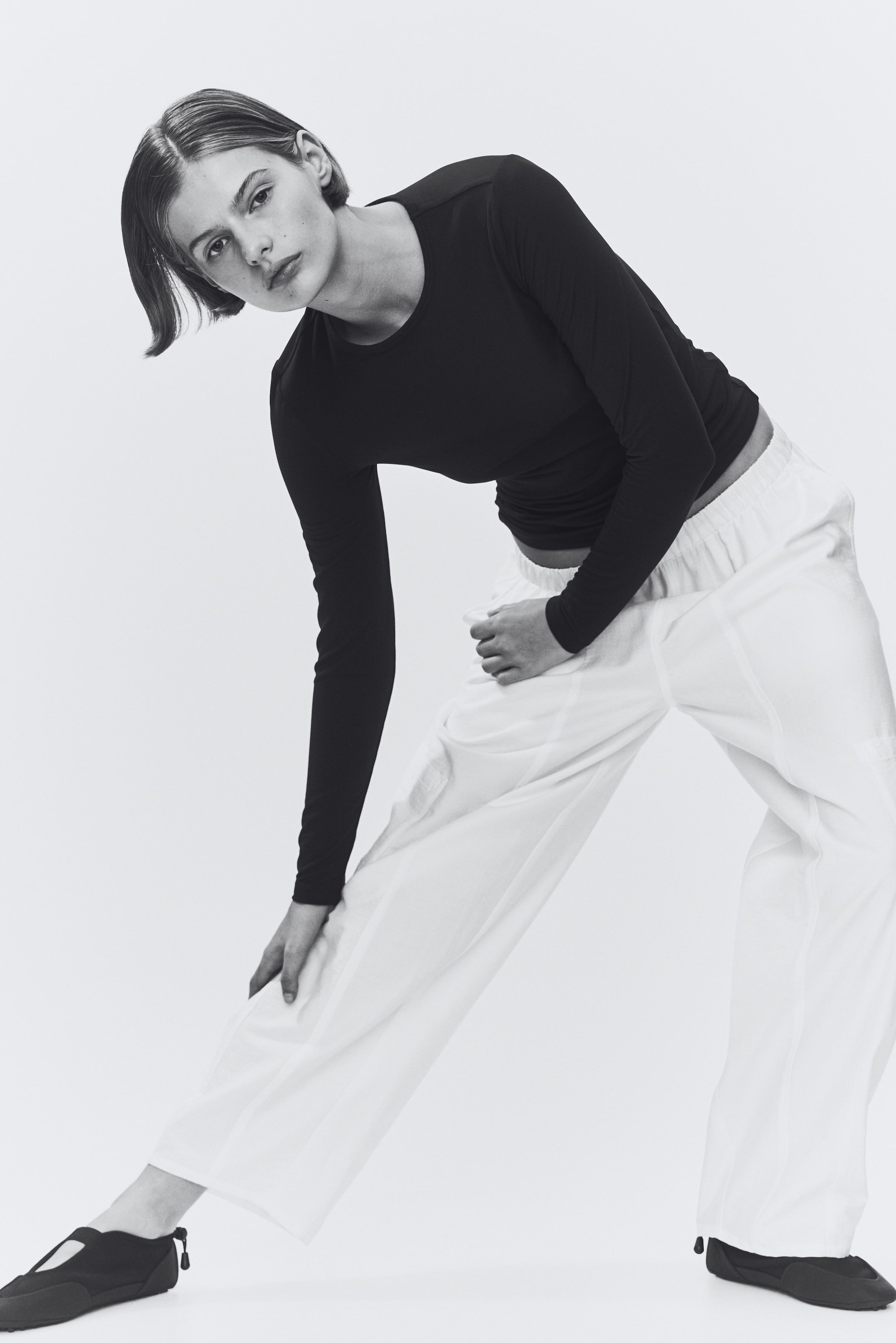 Женские топы H&M Long-Sleeved Jersey Top — фото 3