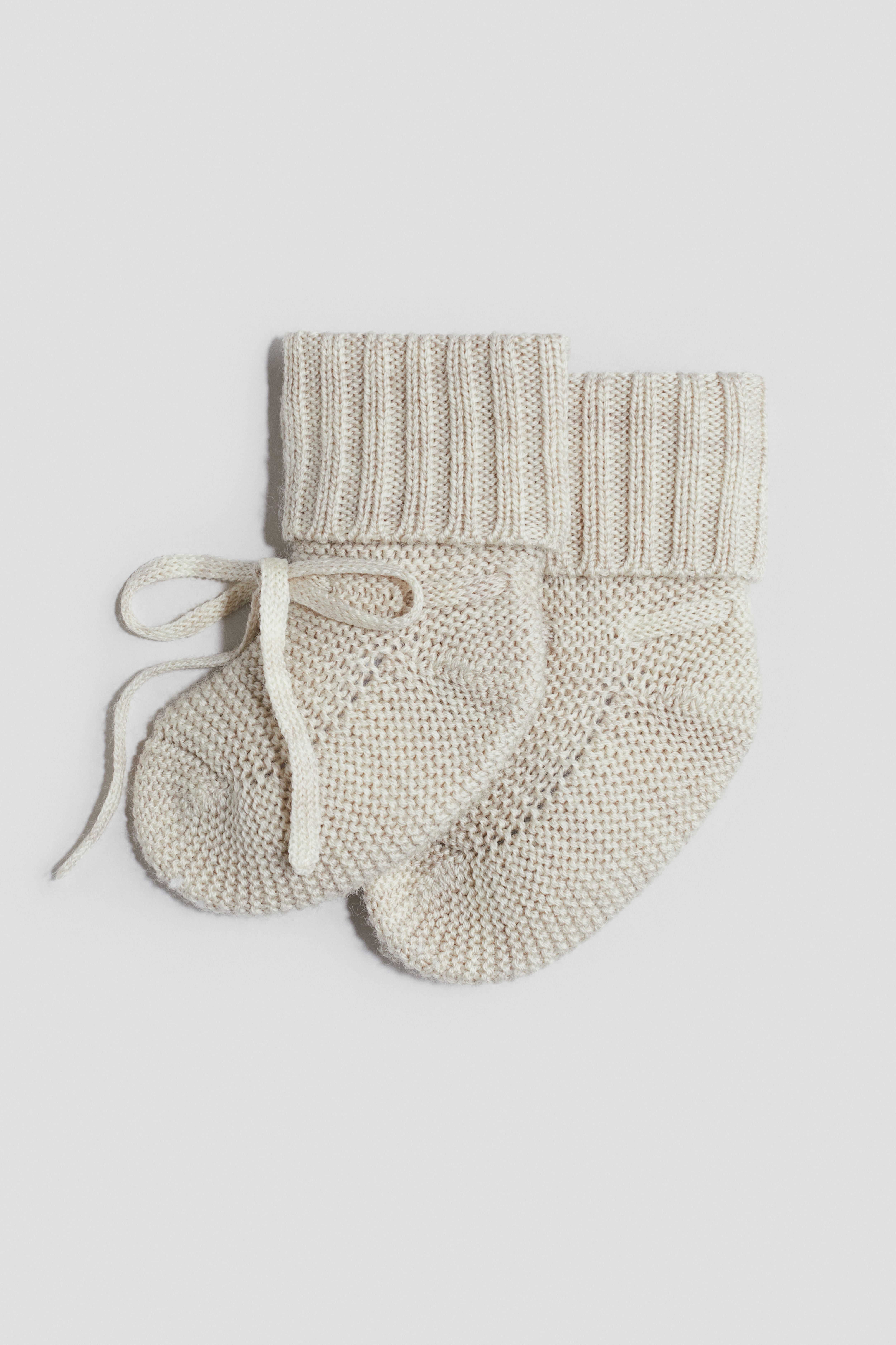Wool Knit Slipper Socks