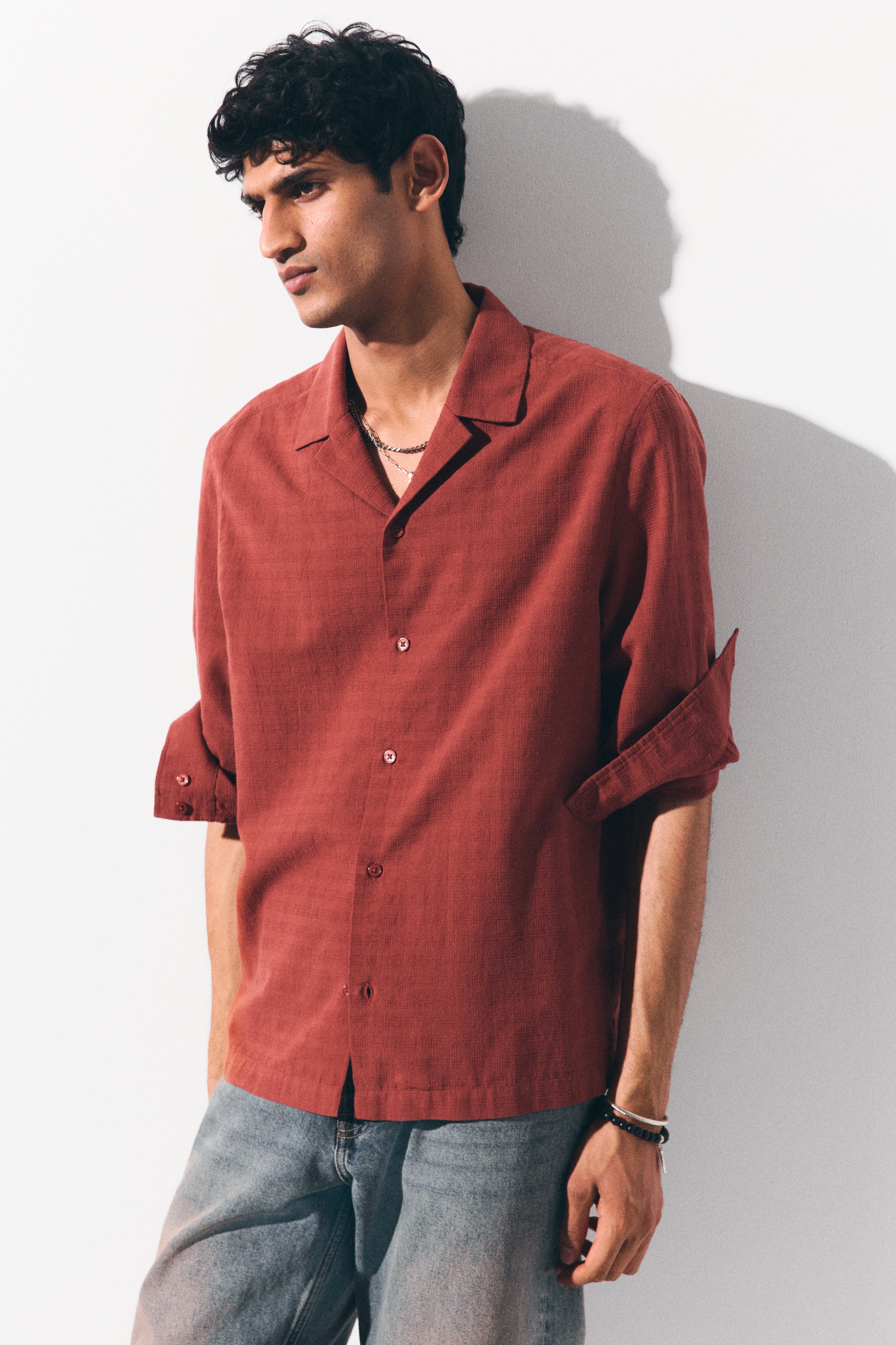 Red | Men's Shirts | White, Denim & Polo | H&M IN