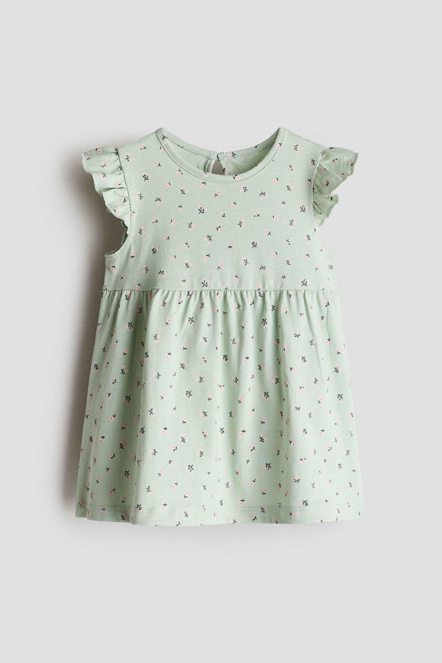Vestido de algodón - Verde claro/Floral/Rosa empolvado claro/Floral/Blanco/Fresas/Multicolor/Rayas/Azul claro/Cerezas/Turquesa claro/Conchas/Azul claro/Lazos/Blanco/Rayas azul oscuro/Blanco/Frutas/Azul claro/Floral/Rosa claro/Cerezas/Blanco/Fresas/Beige/Estampado de leopardo/Rosa/Cerezas/Amarillo/Limones
