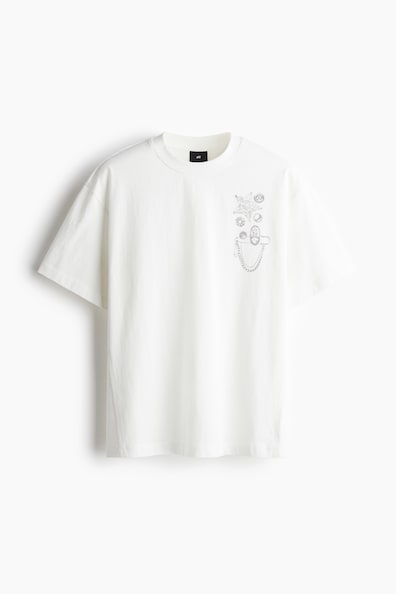 ルーズフィット プリントTシャツ