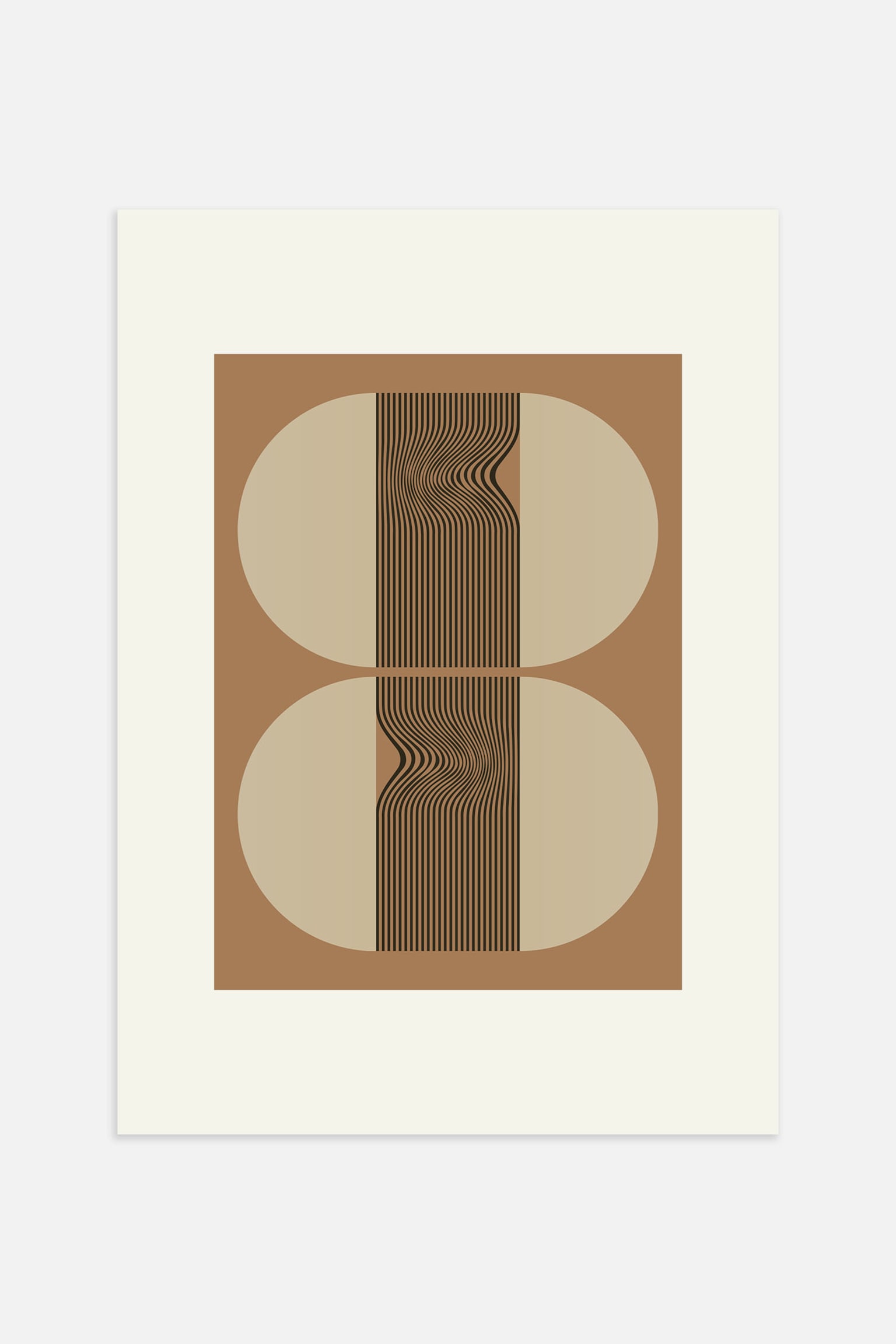 Abstract Poster - Twin Waves/Study In Ink/Amber Mist - 1