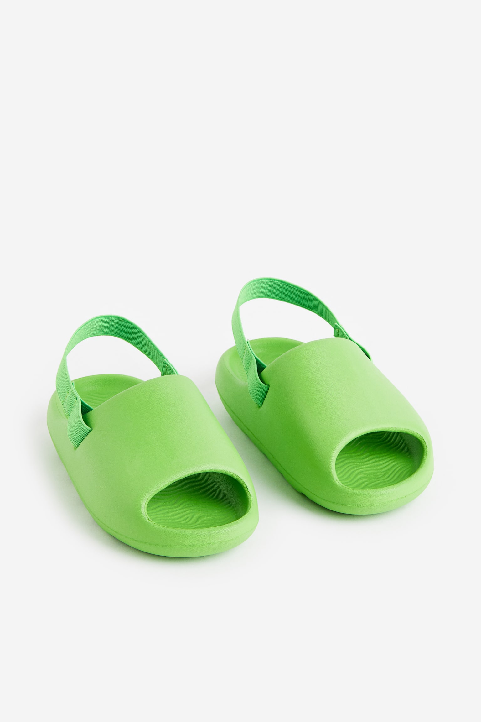 Chunky pool slides - Bright green - 1