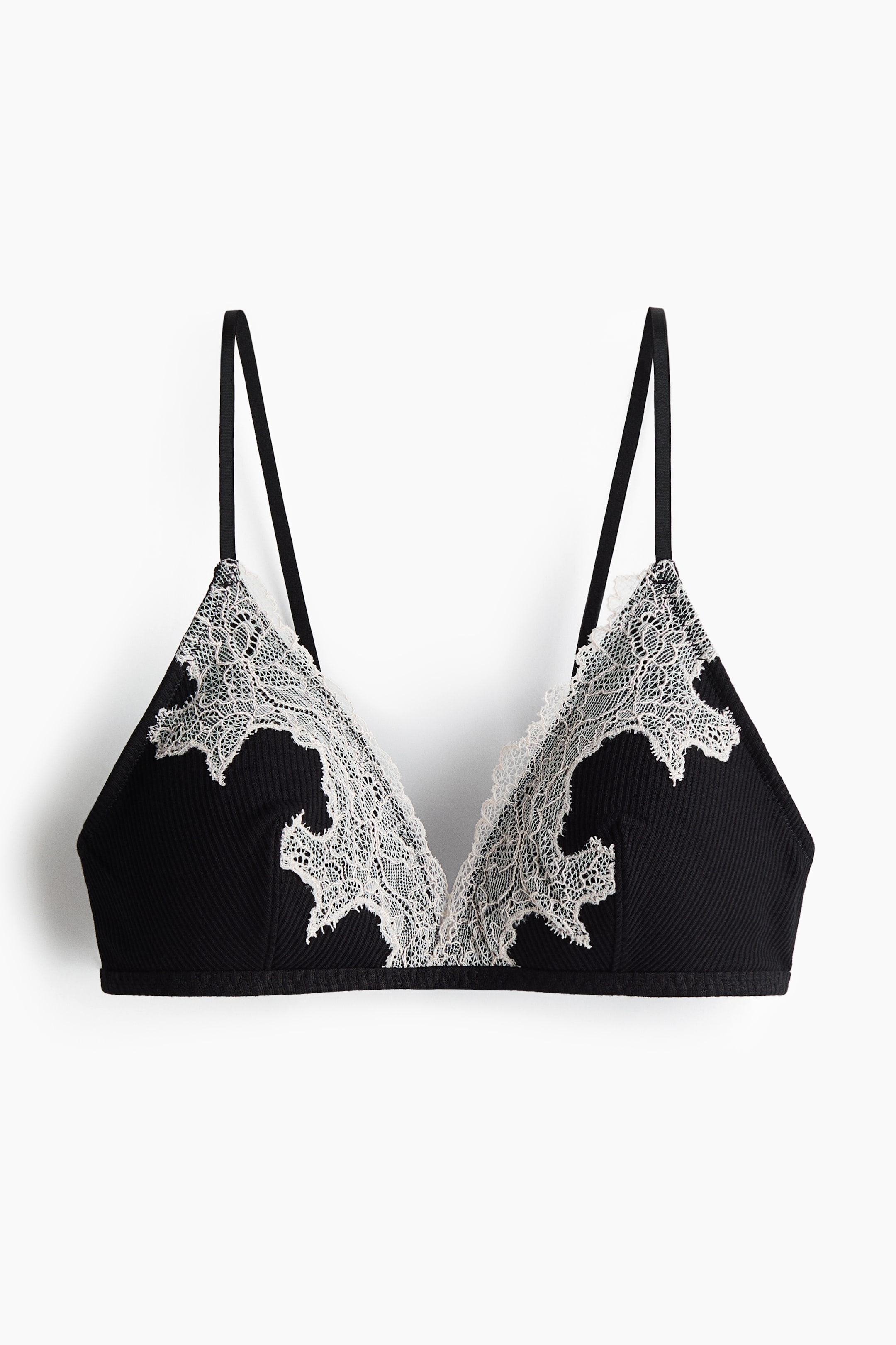 Soutien-gorge souple et coussiné avec dentelle