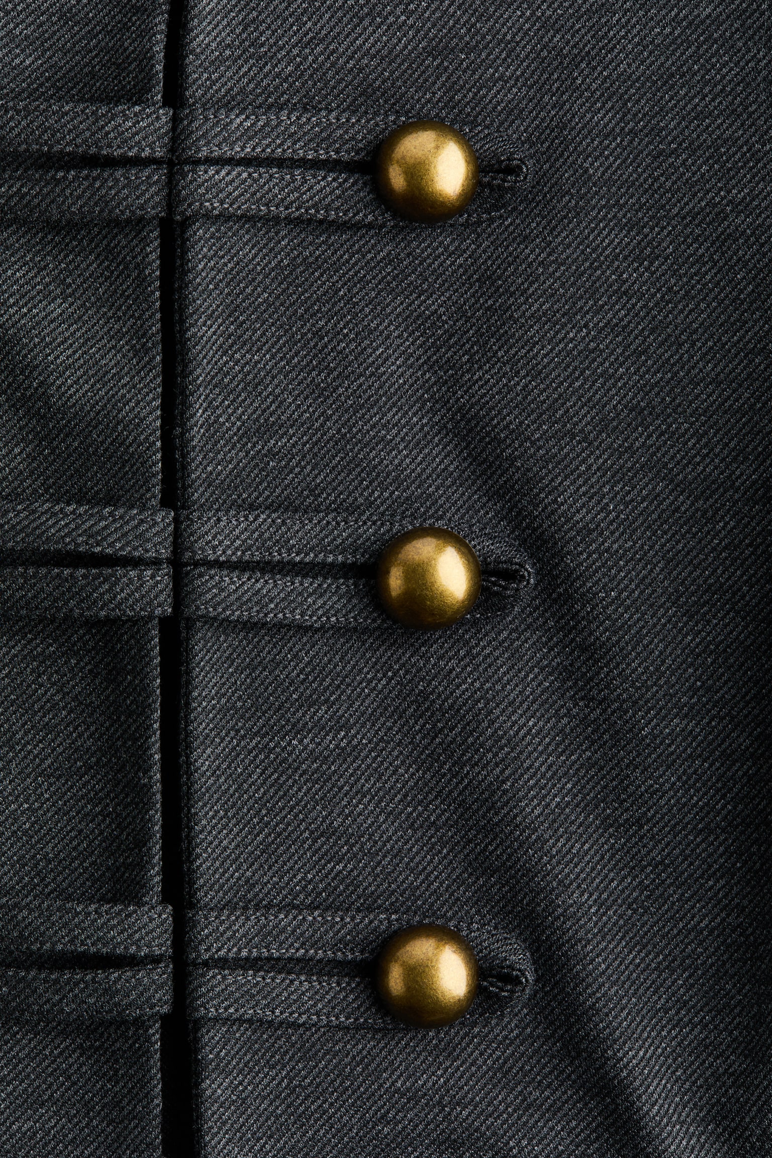 Женская куртка H&M Button-Detail Ponte, цвет: Тёмный серый — фото 7