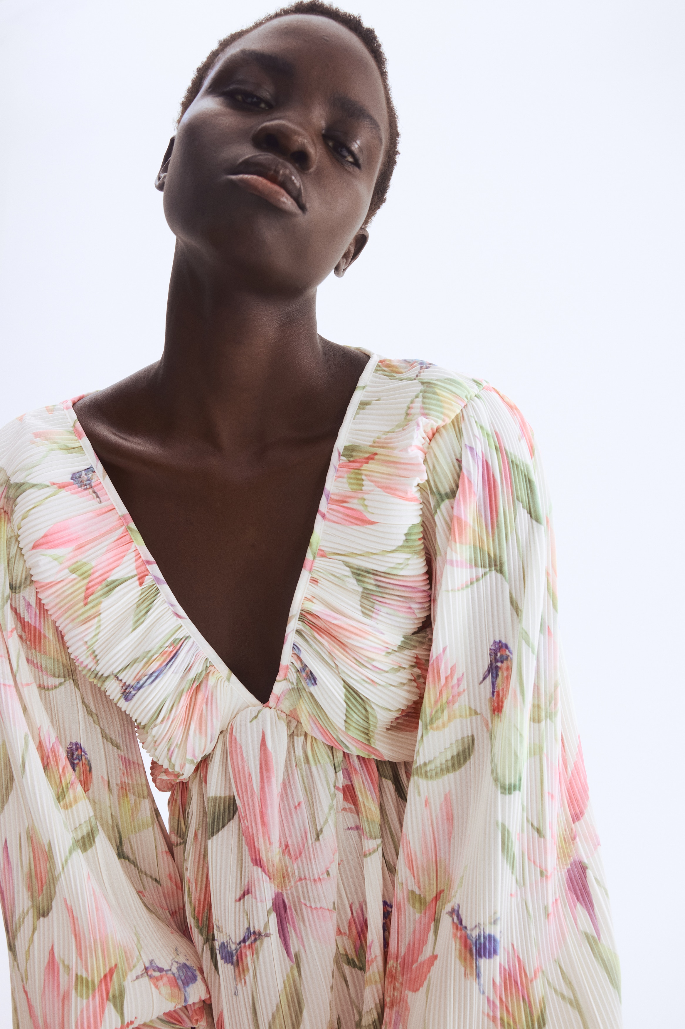 Plissé dress