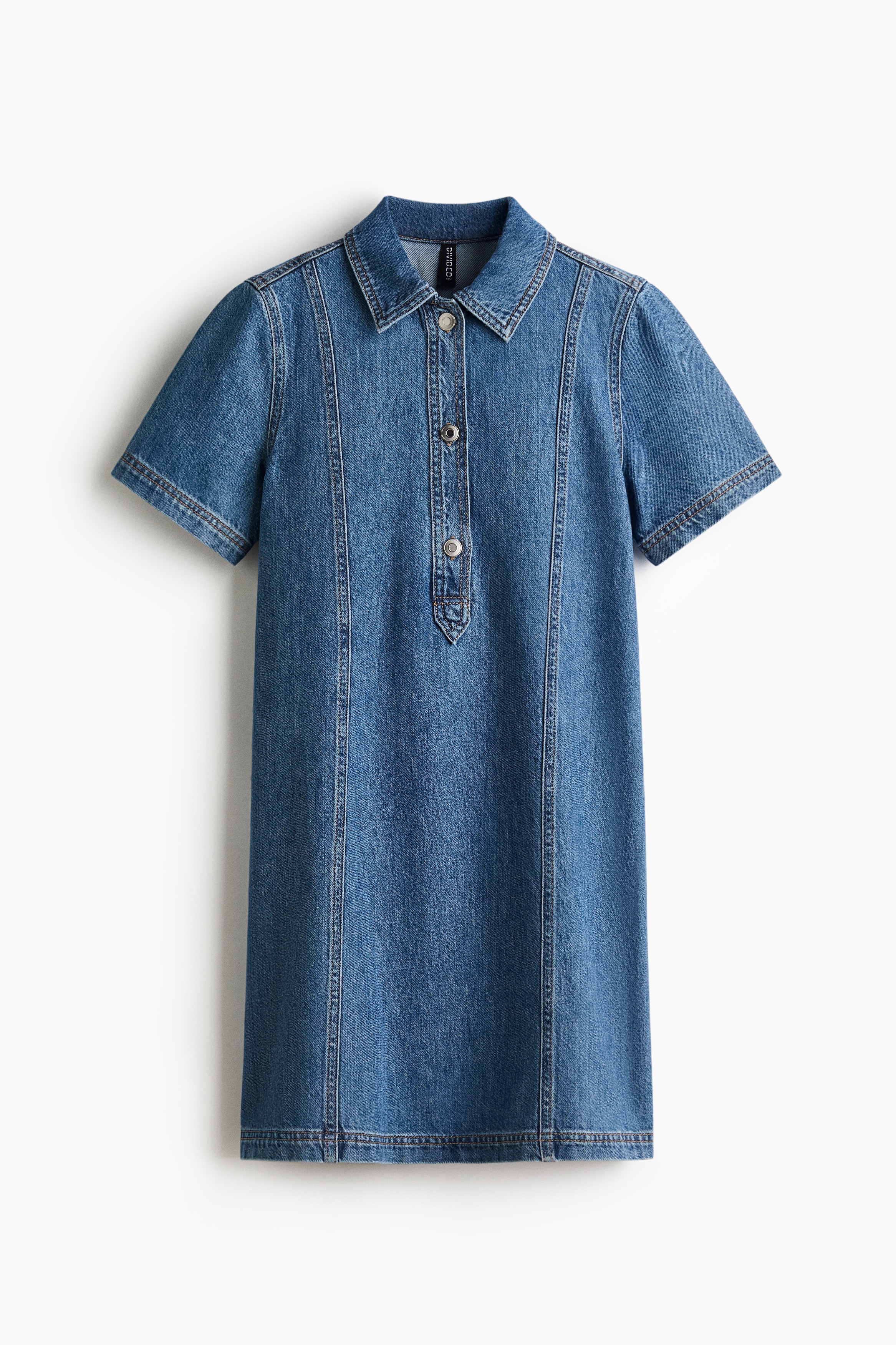 Denim dress - Denim blue/Black/White