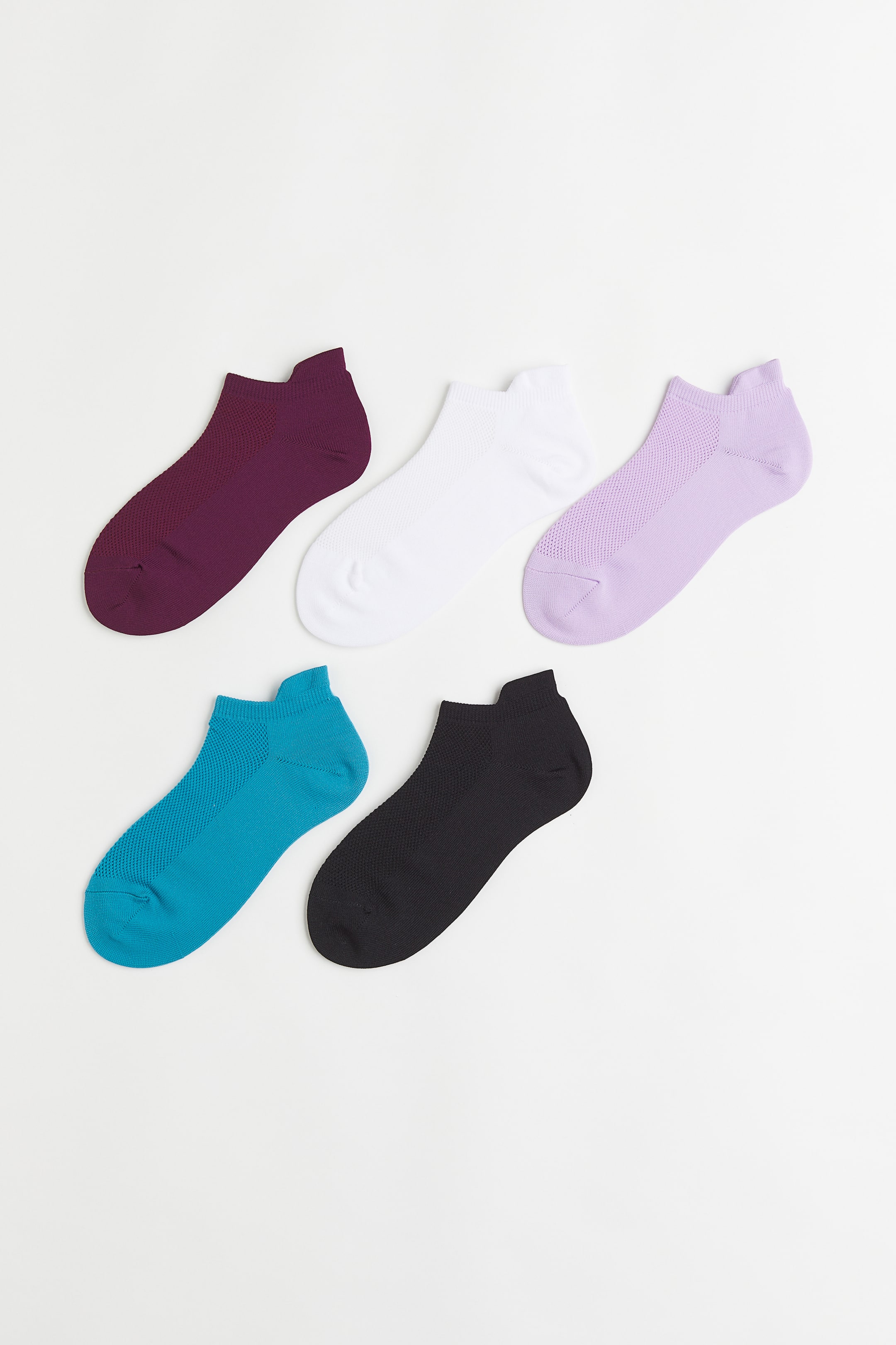 View larger image: 5-pack sports socks - Plum purple - Ladies | H&M 1
