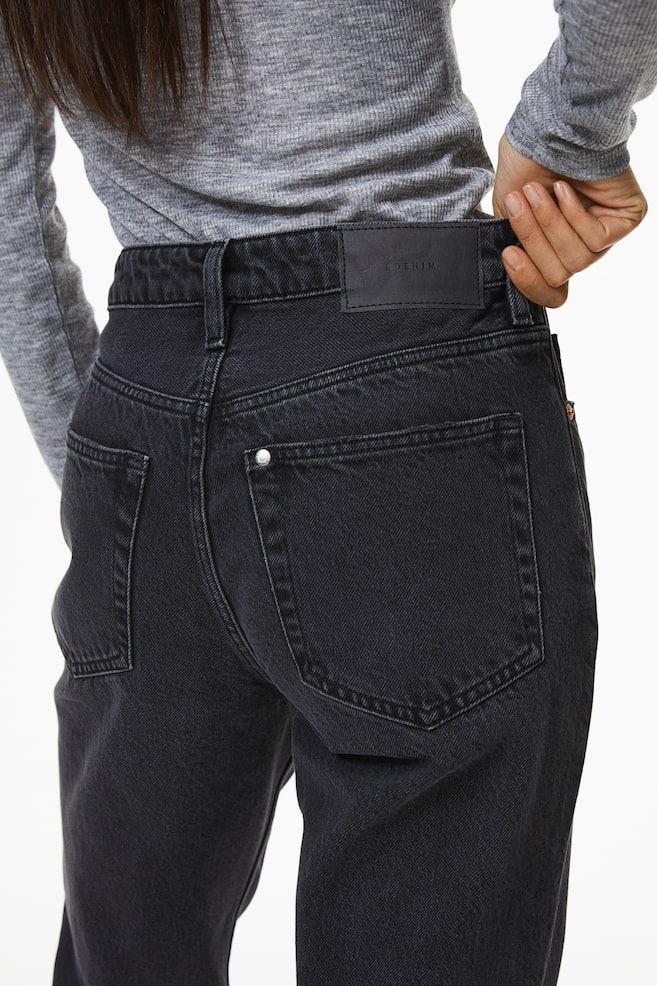 Straight High Jeans - Sort/Mørk grå/Denimblå - 3
