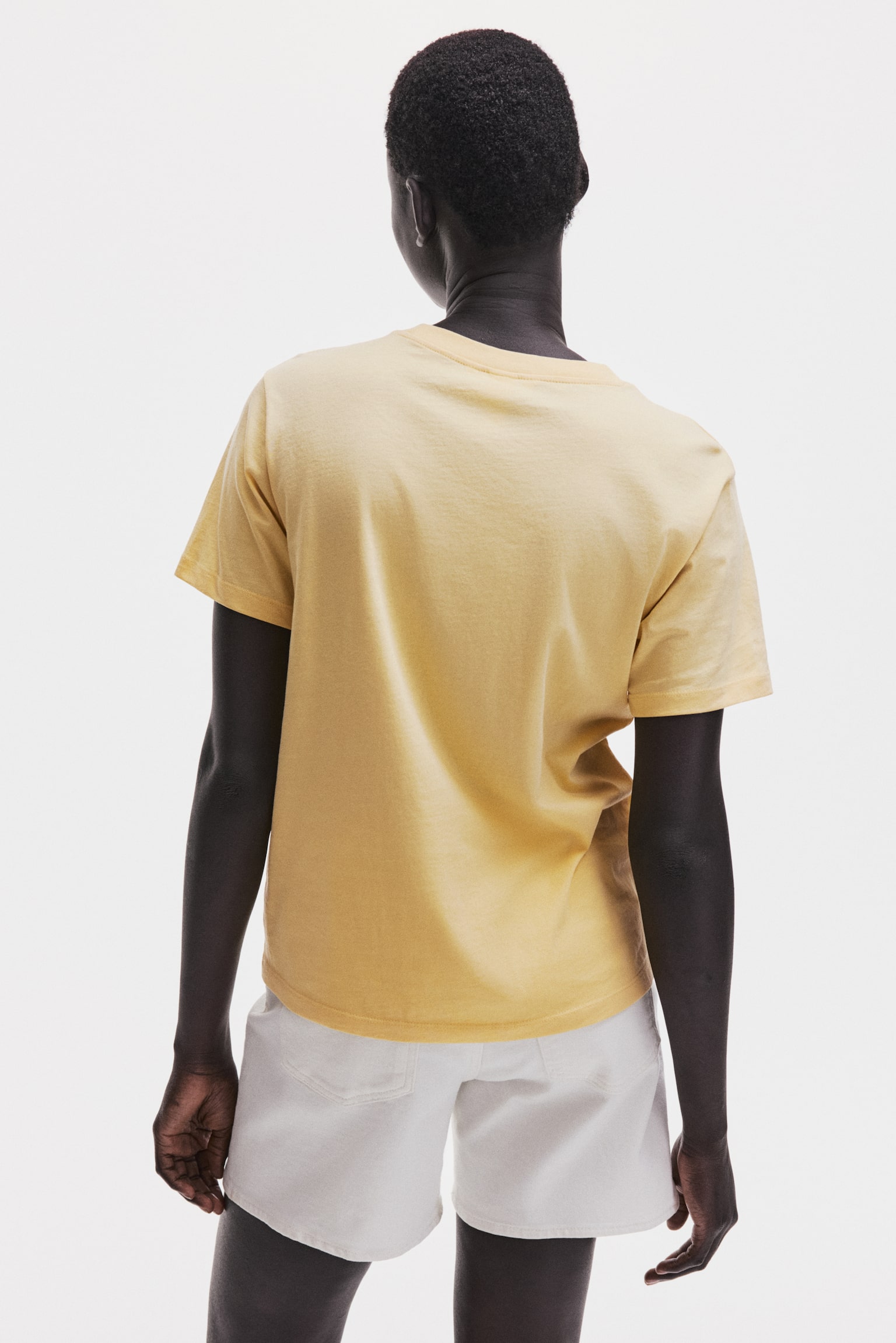 Playera de algodón - Amarillo/Rosa/Negro/Gris jaspeado claro - 5